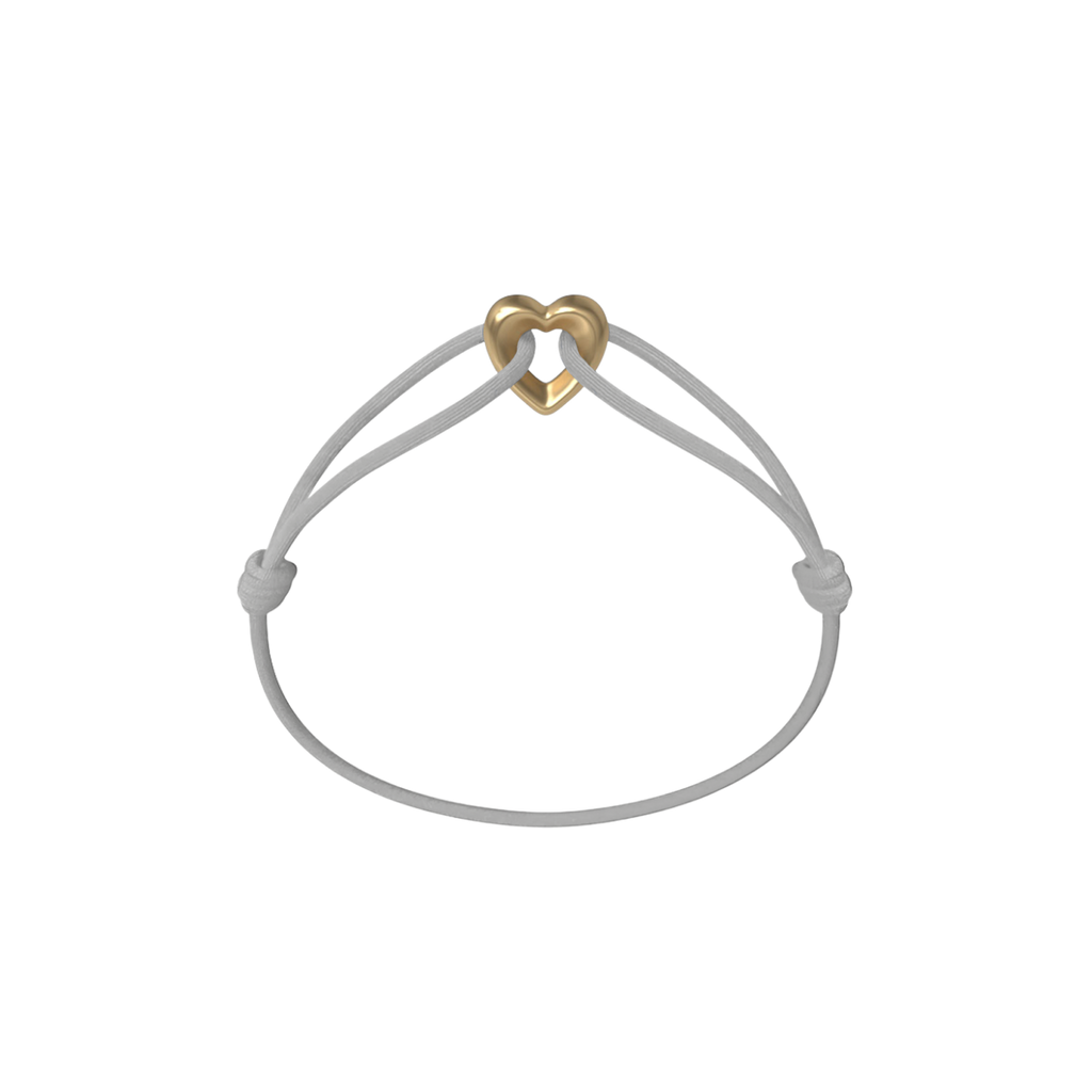 Golden Heart Cord Bracelet