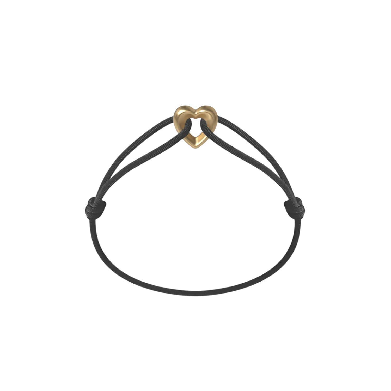 Golden Heart Cord Bracelet