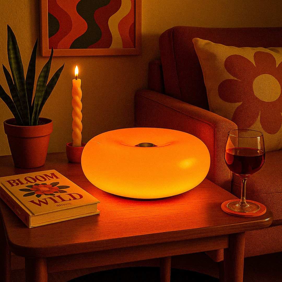 The Donut Ambient Orange Lamp