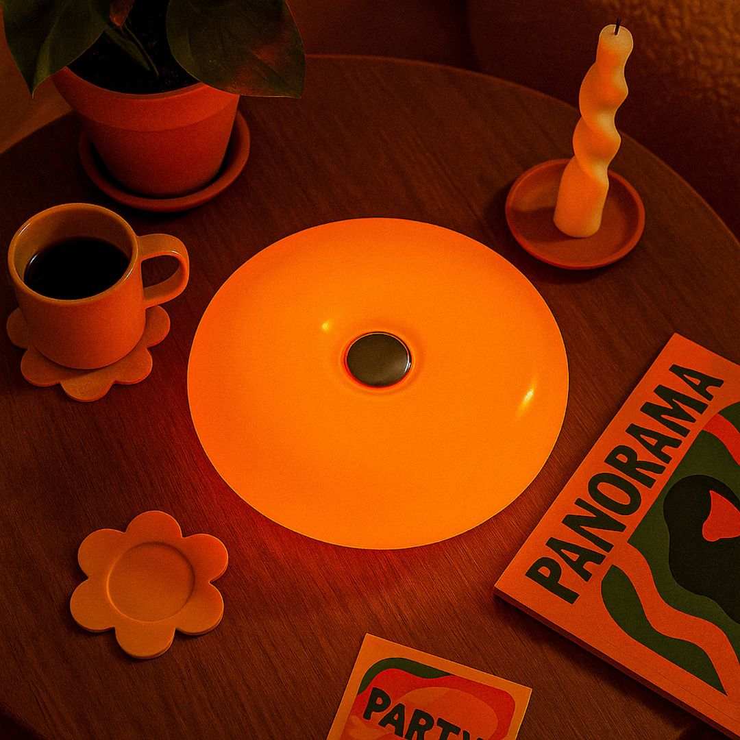 The Donut Ambient Orange Lamp