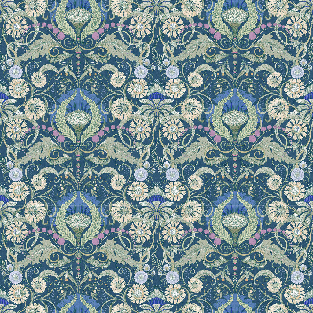 Art Nouveau Floral Wallpaper