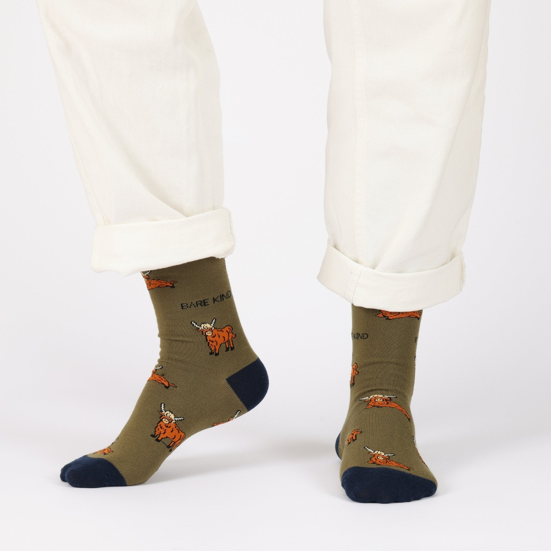 Green Cow Bundle of 2 Bamboo Socks