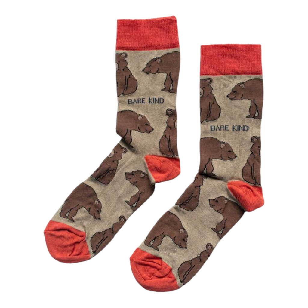 Save the Bears Bamboo Socks in Brown