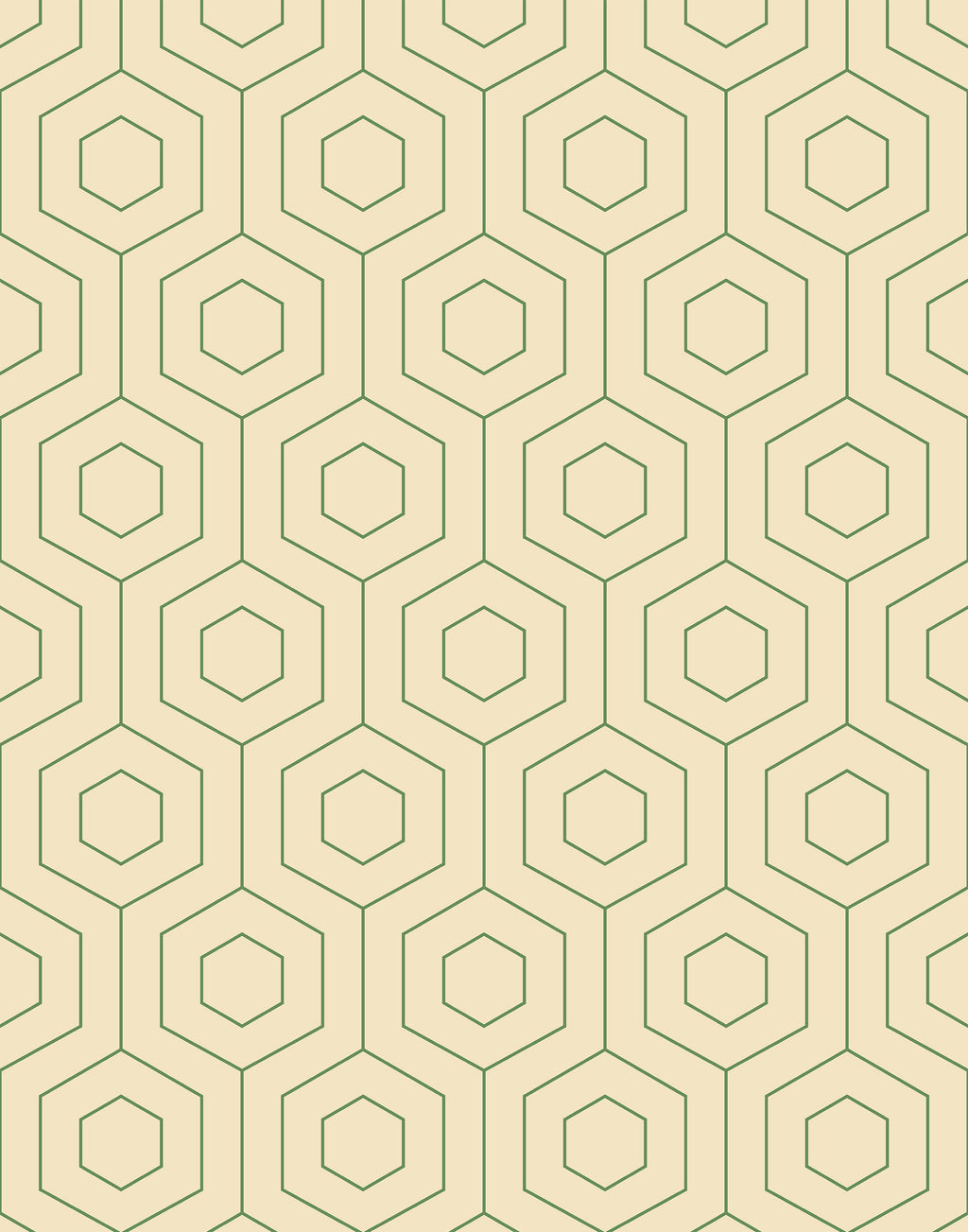 Hive Hexagonal Retro Wallpaper