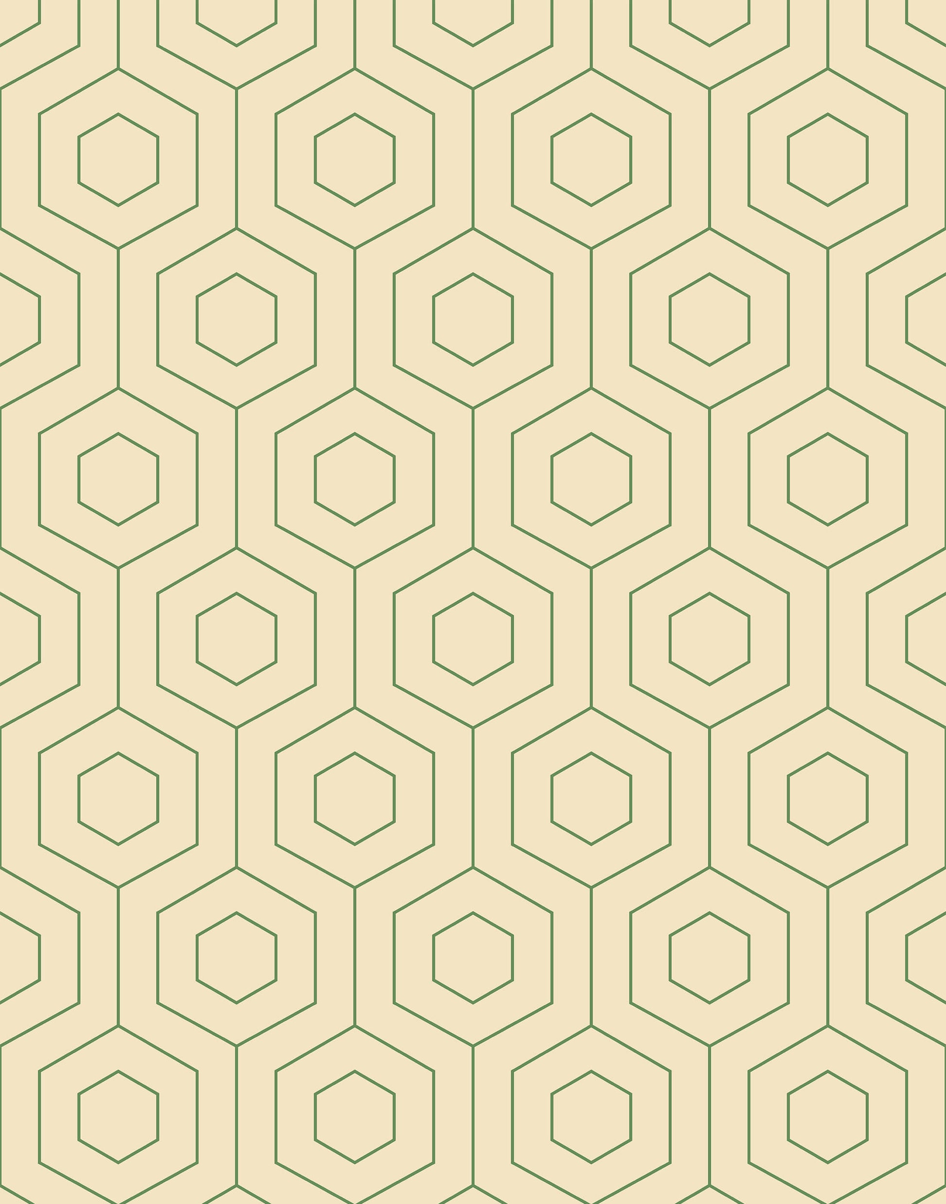 Hive Hexagonal Retro Wallpaper