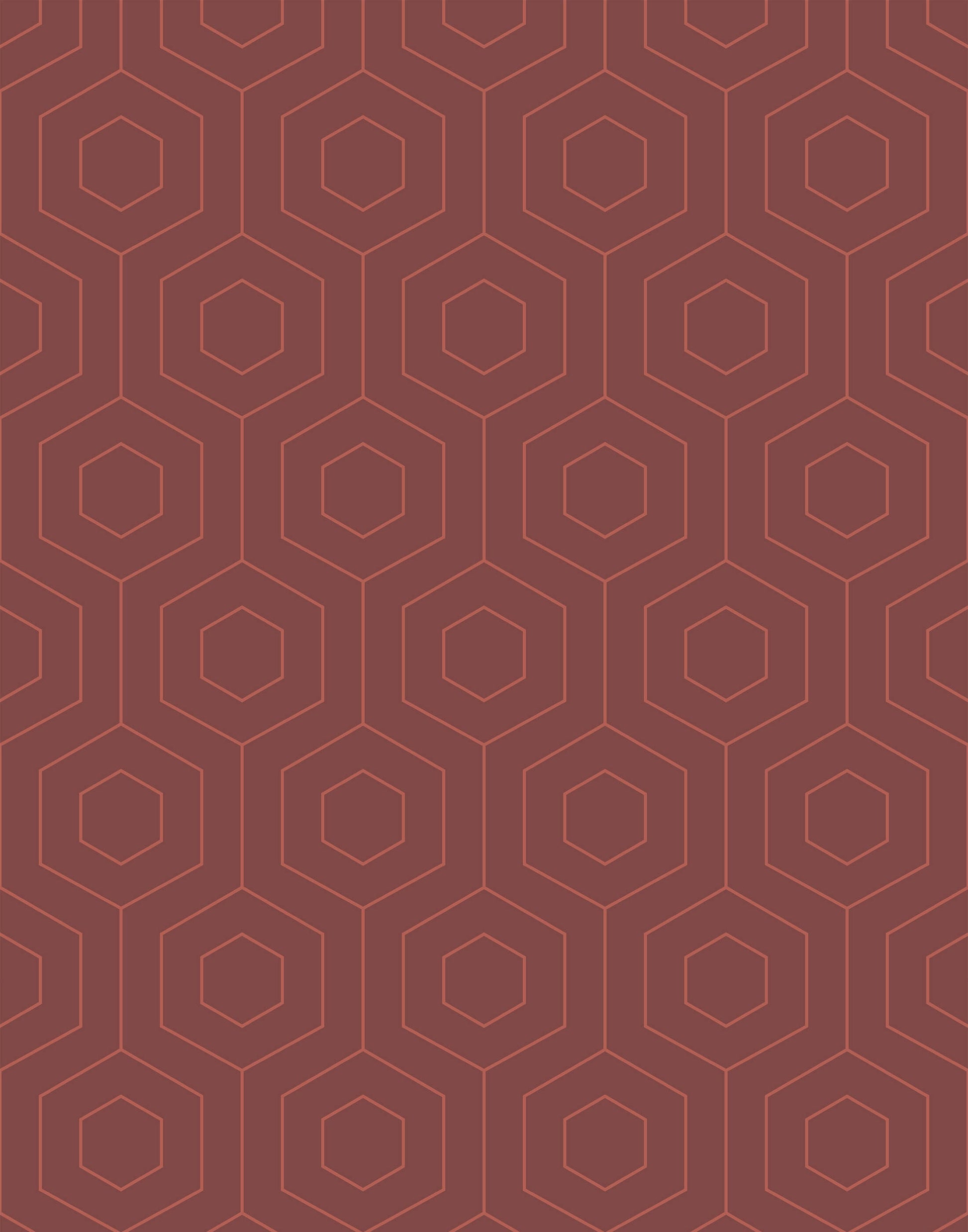 Hive Hexagonal Retro Wallpaper