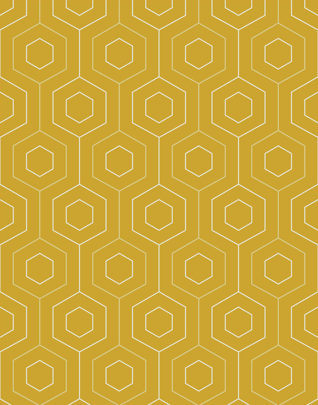 Hive Hexagonal Retro Wallpaper