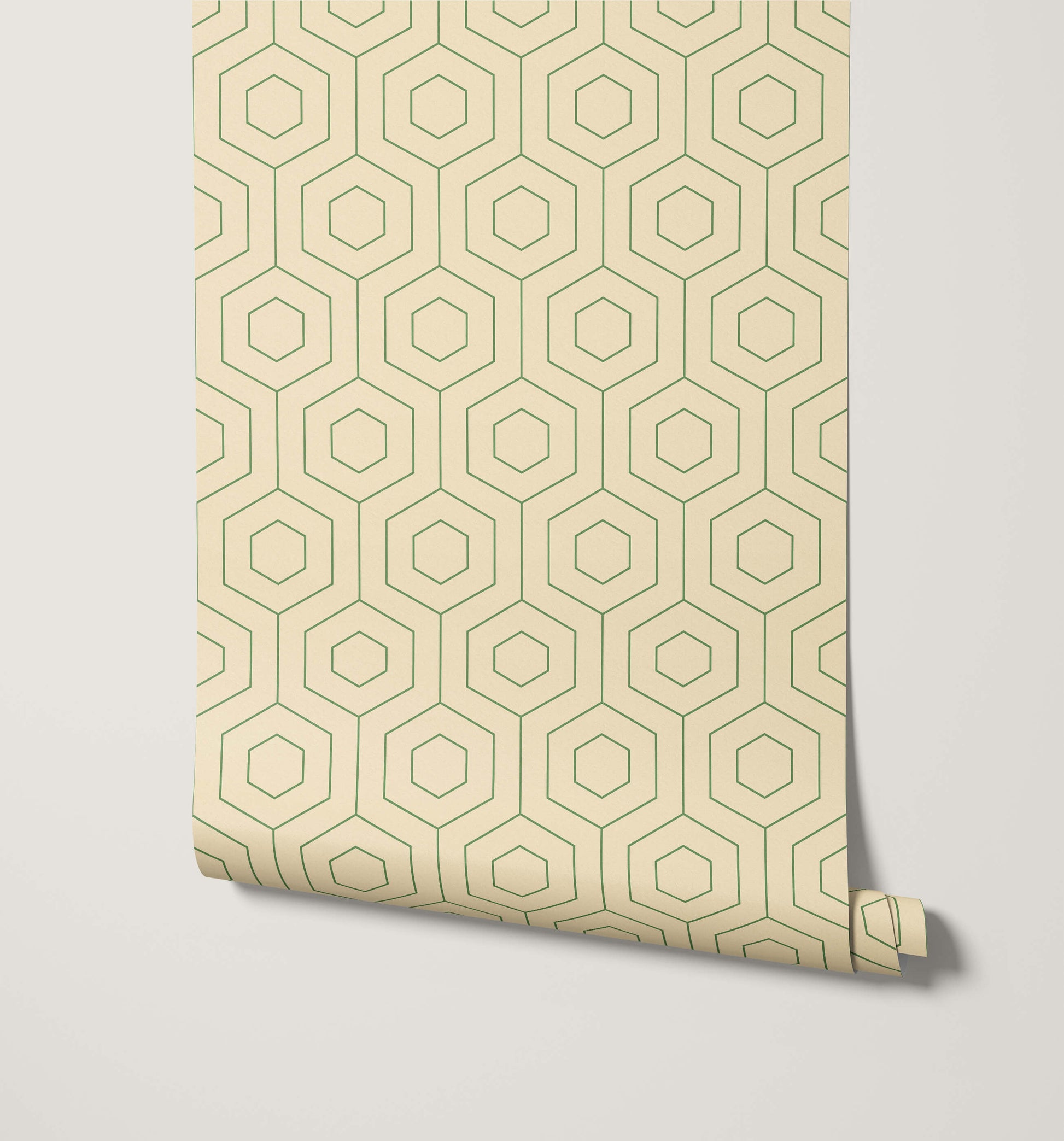 Hive Hexagonal Retro Wallpaper