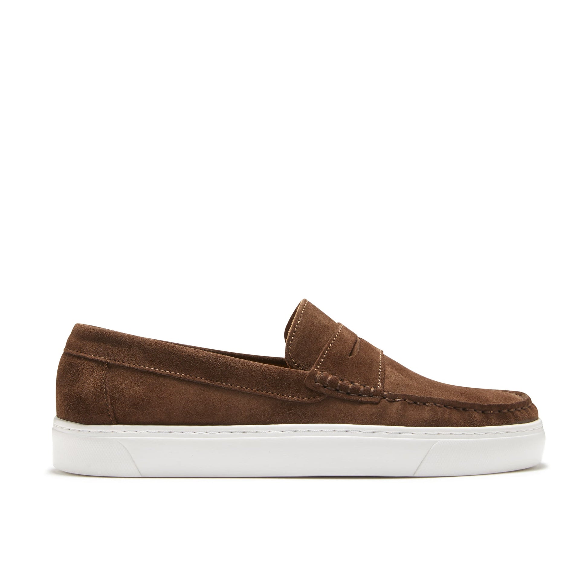 Brown Suede Slip On Sneaker Loafers