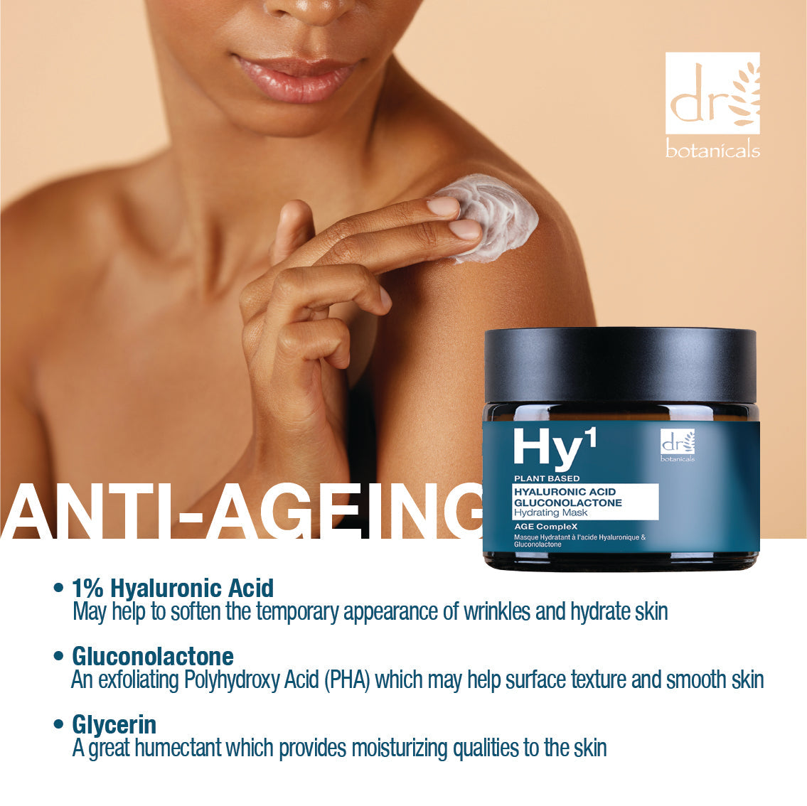 Hyaluronic Acid 1% and Gluconolactone Hydration Mask 60ml