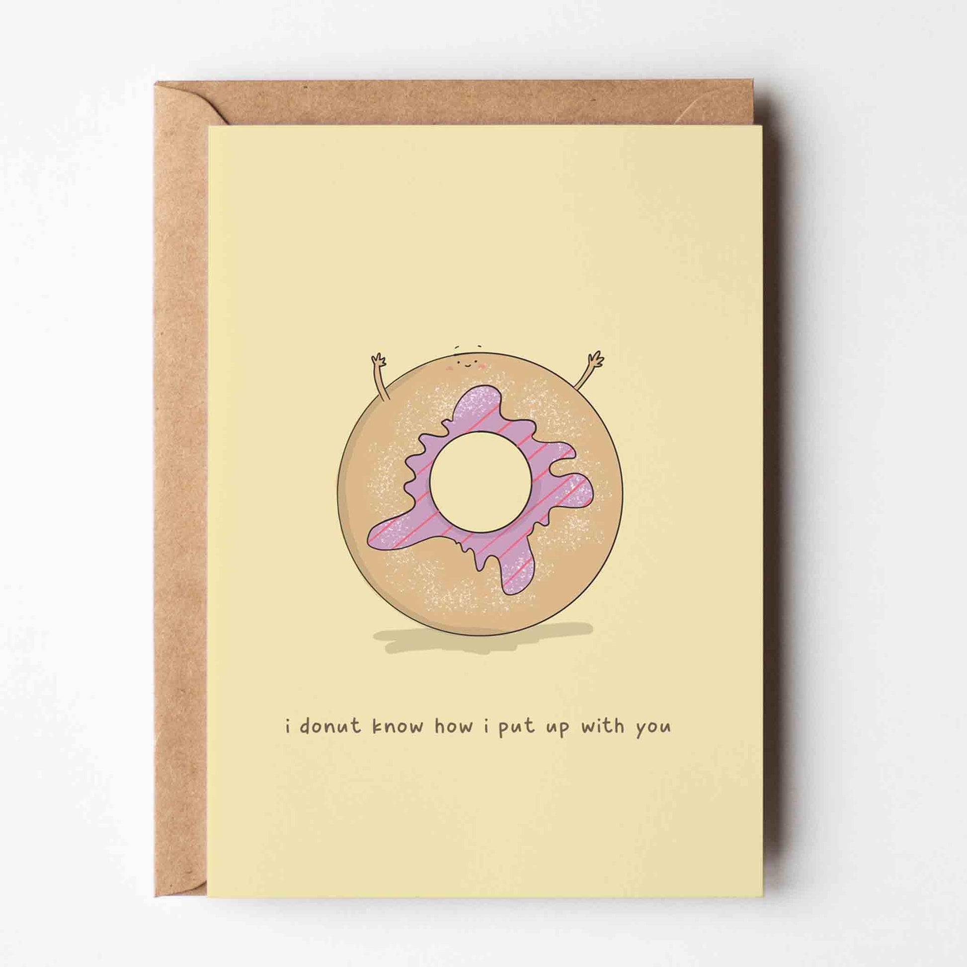 I Donut Know Funny Love Card