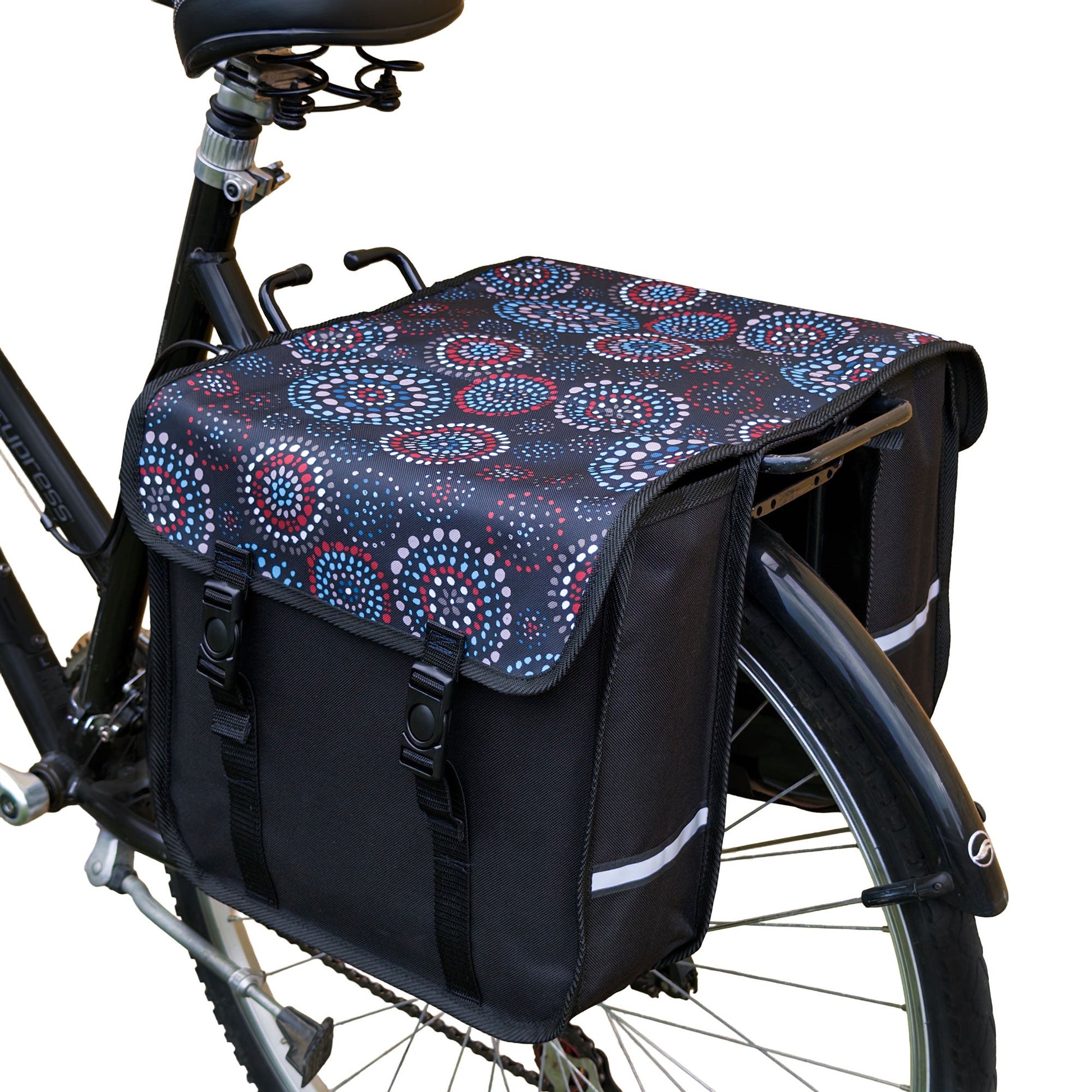 Nebula Dots Bicycle Double Pannier Bag
