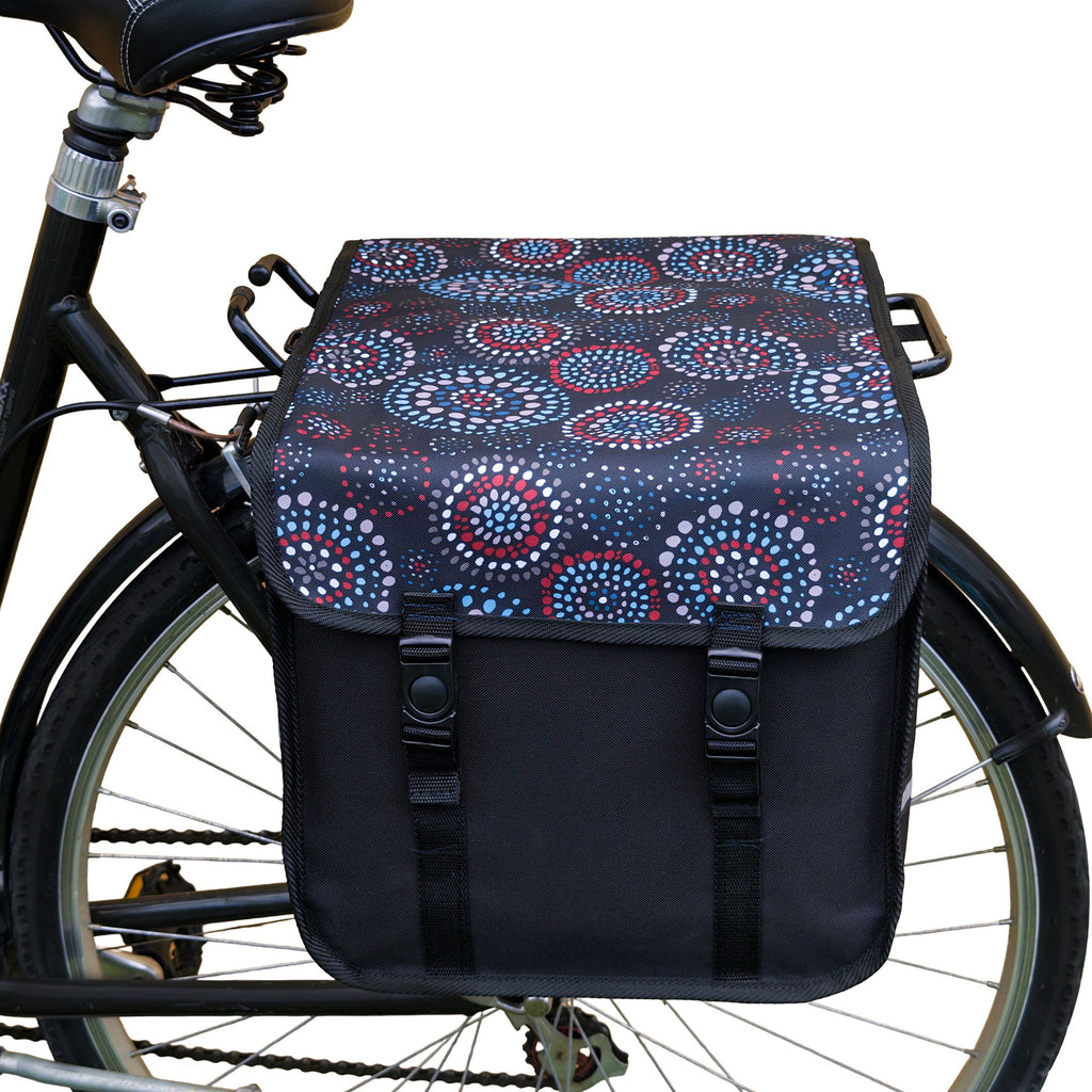Nebula Dots Bicycle Double Pannier Bag
