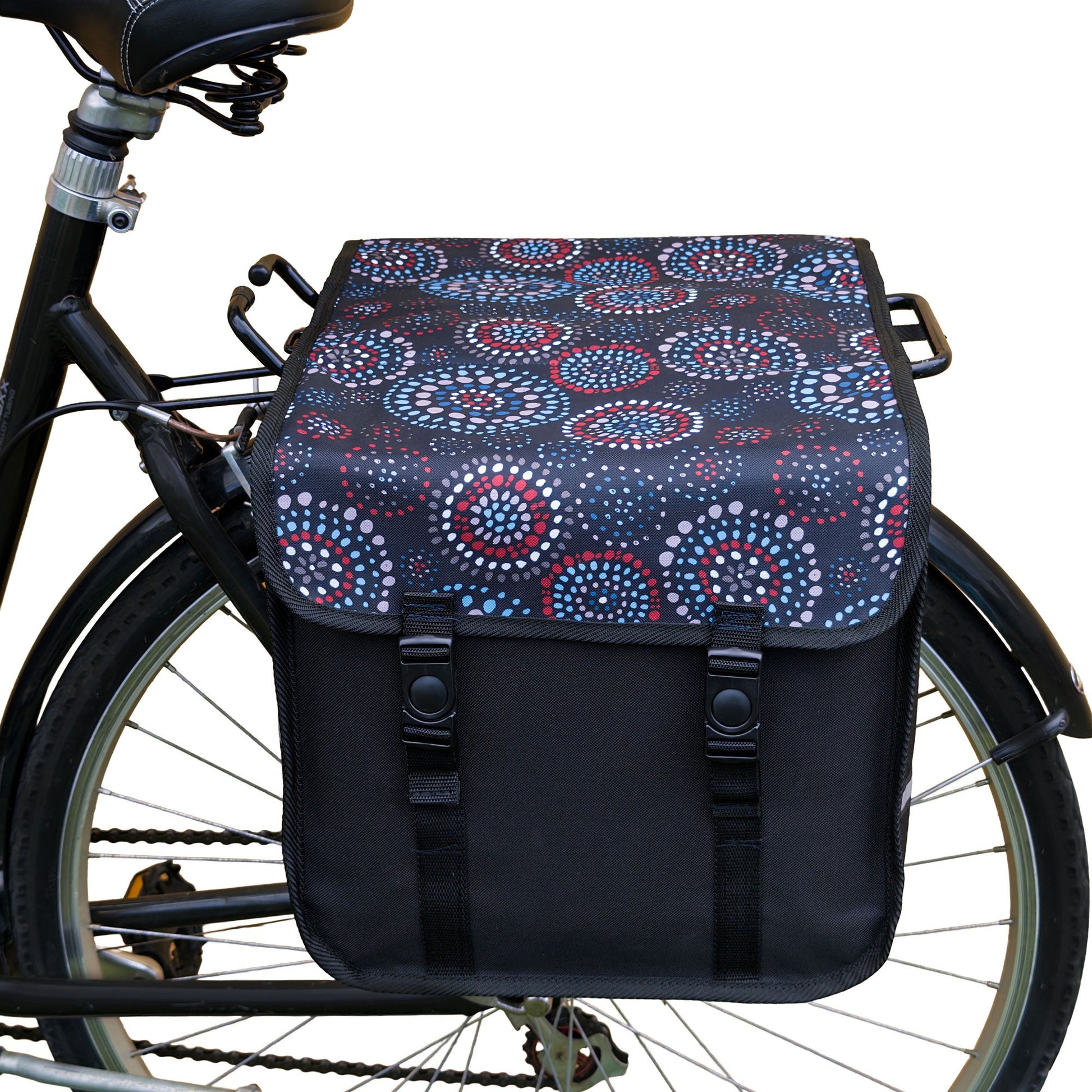 Nebula Dots Bicycle Double Pannier Bag