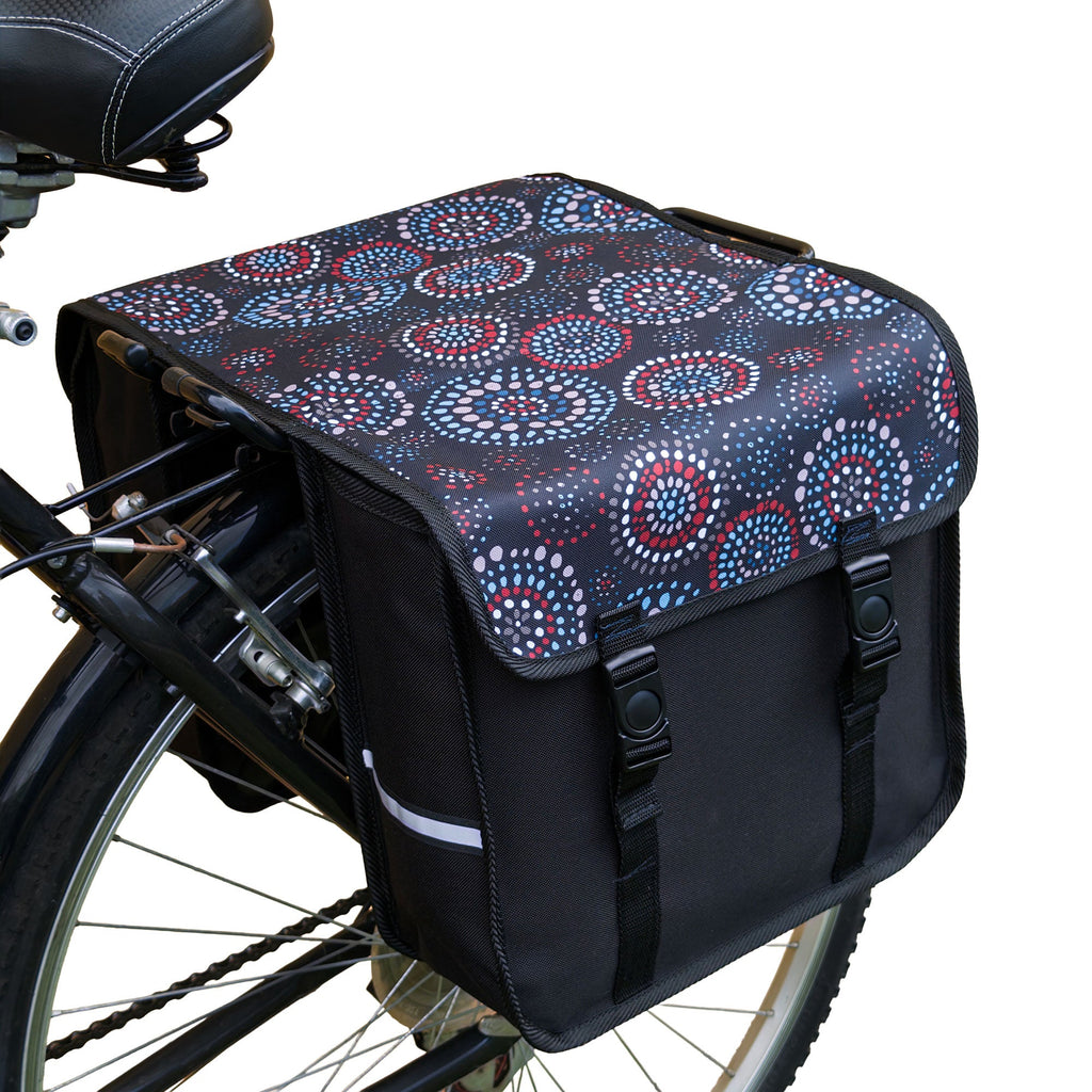 Nebula Dots Bicycle Double Pannier Bag