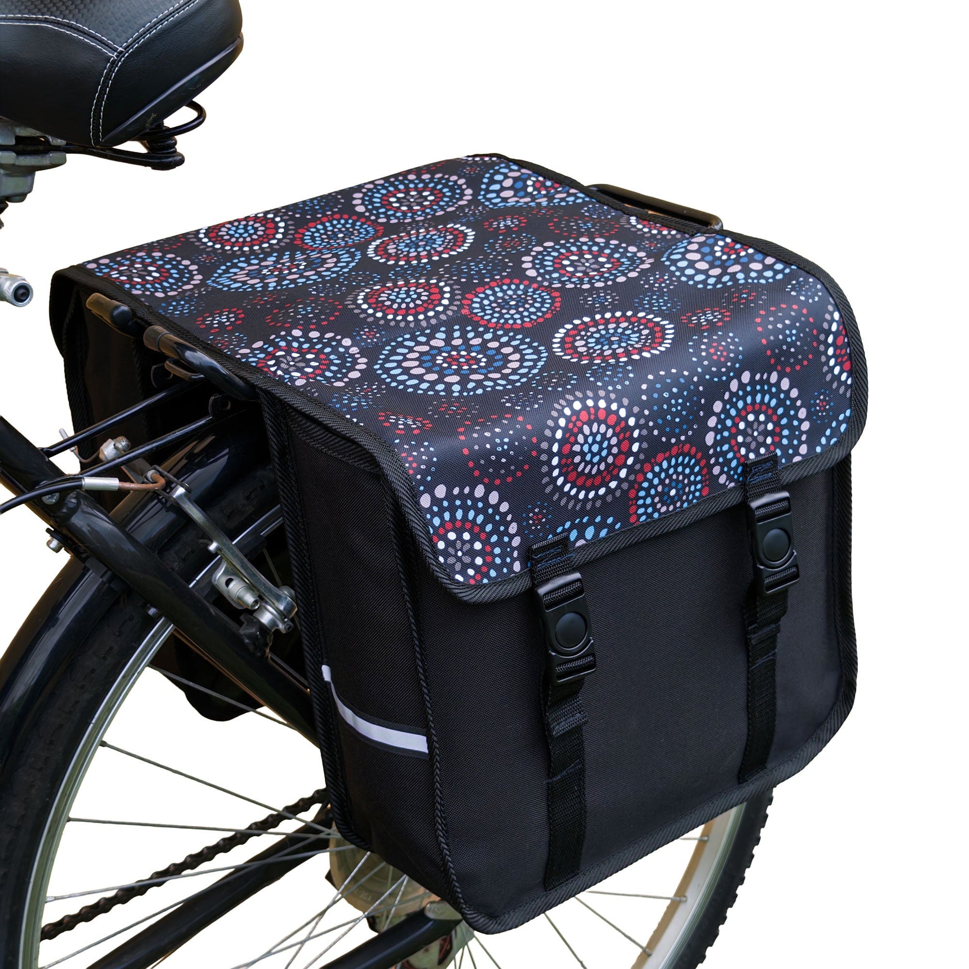 Nebula Dots Bicycle Double Pannier Bag
