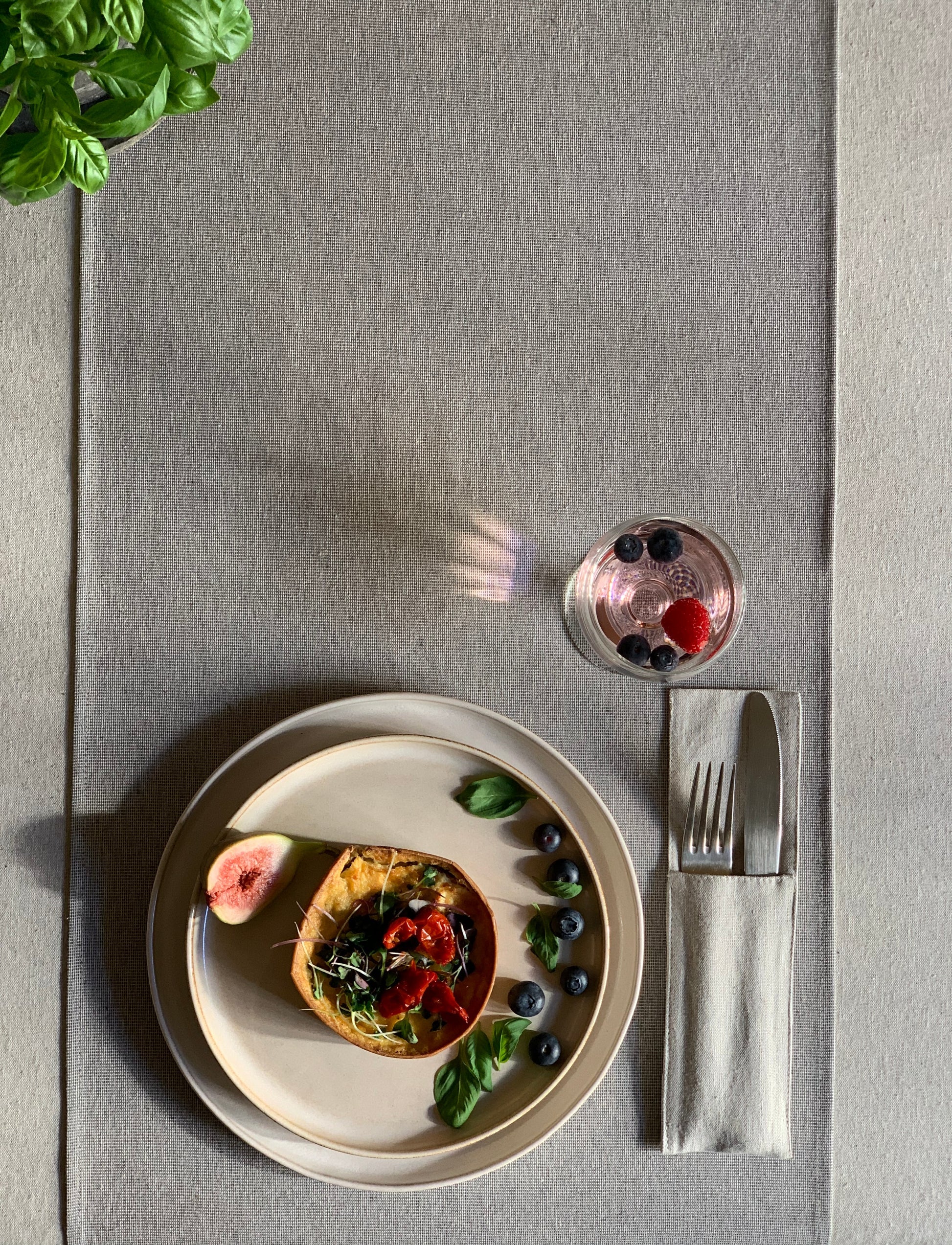 Nord 2 Recycled Fabric Table Runner – Elegant & Sustainable by Hortensias Home at www.brixbailey.com