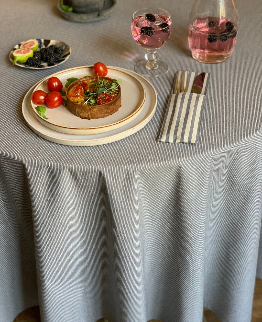 Nordic Round Tablecloth – Eco-Friendly & Stylish Design by Hortensias Home at www.brixbailey.com