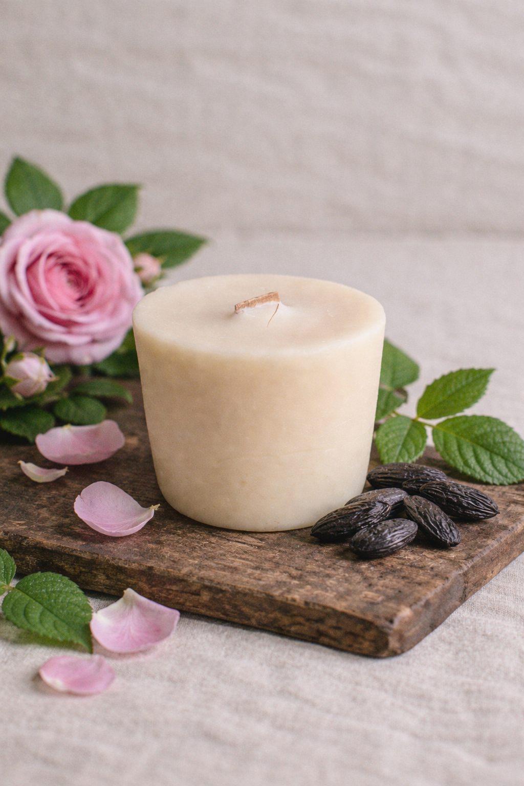 Midnight Rose Garden Refill Candle with Rose, Patchouli and Tonka Bean