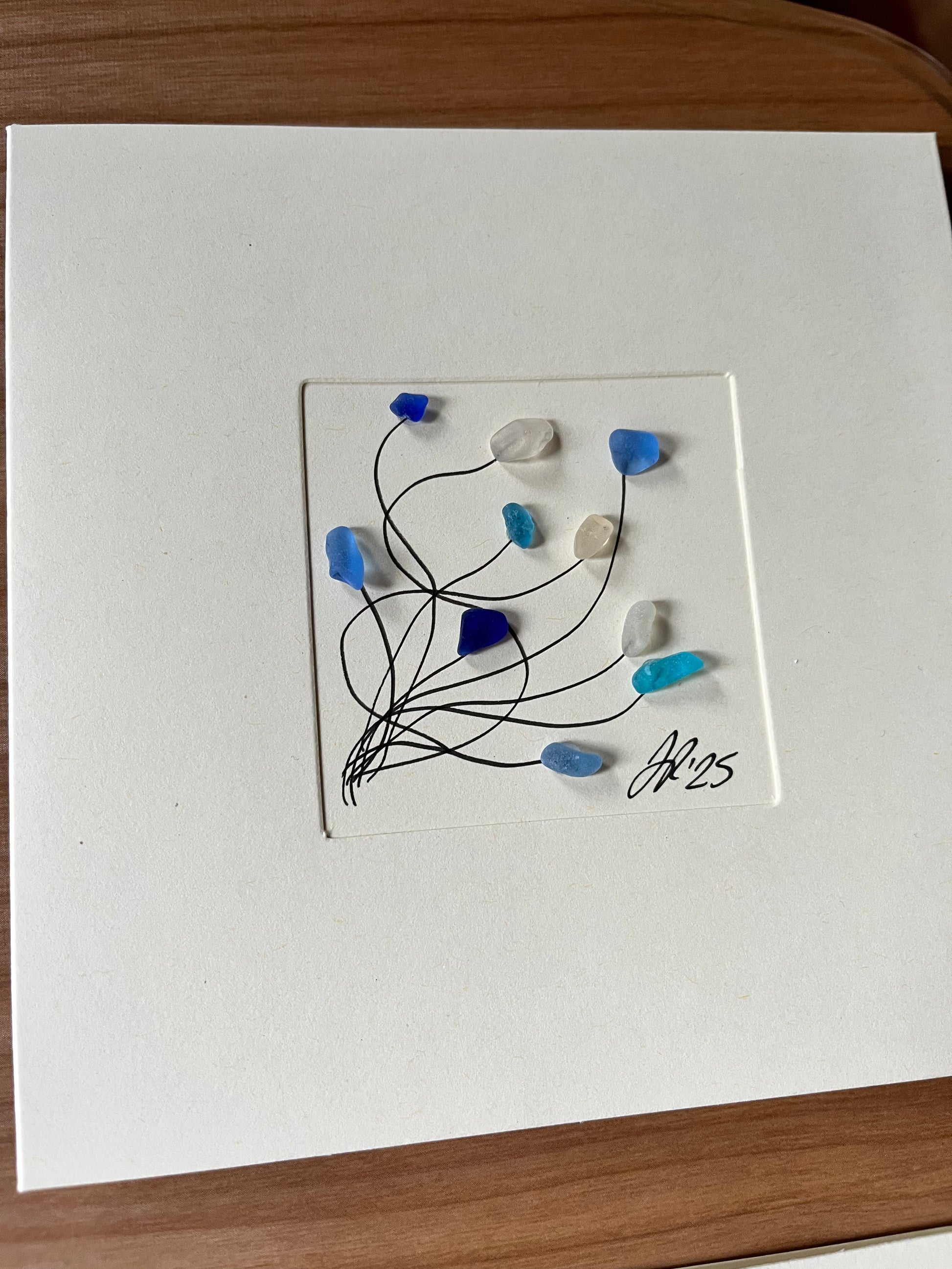 Abstract Colours Blank Card