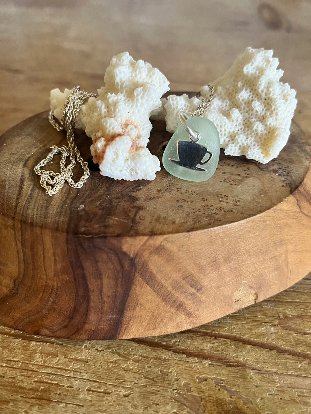 Scottish Sea Glass Sterling Silver Pendant Necklace