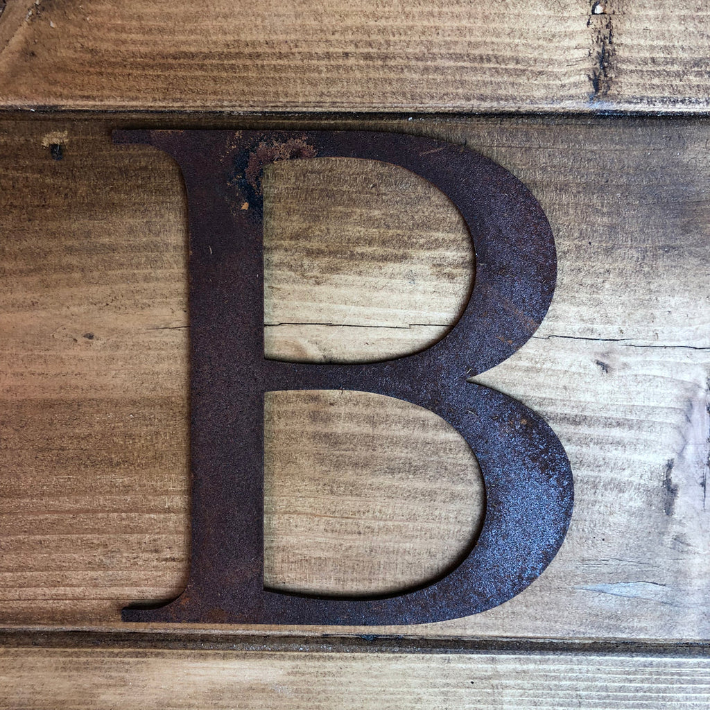 Rustic Metal Letters and Numbers 5 inch and 12 inch for Home and Garden Decor