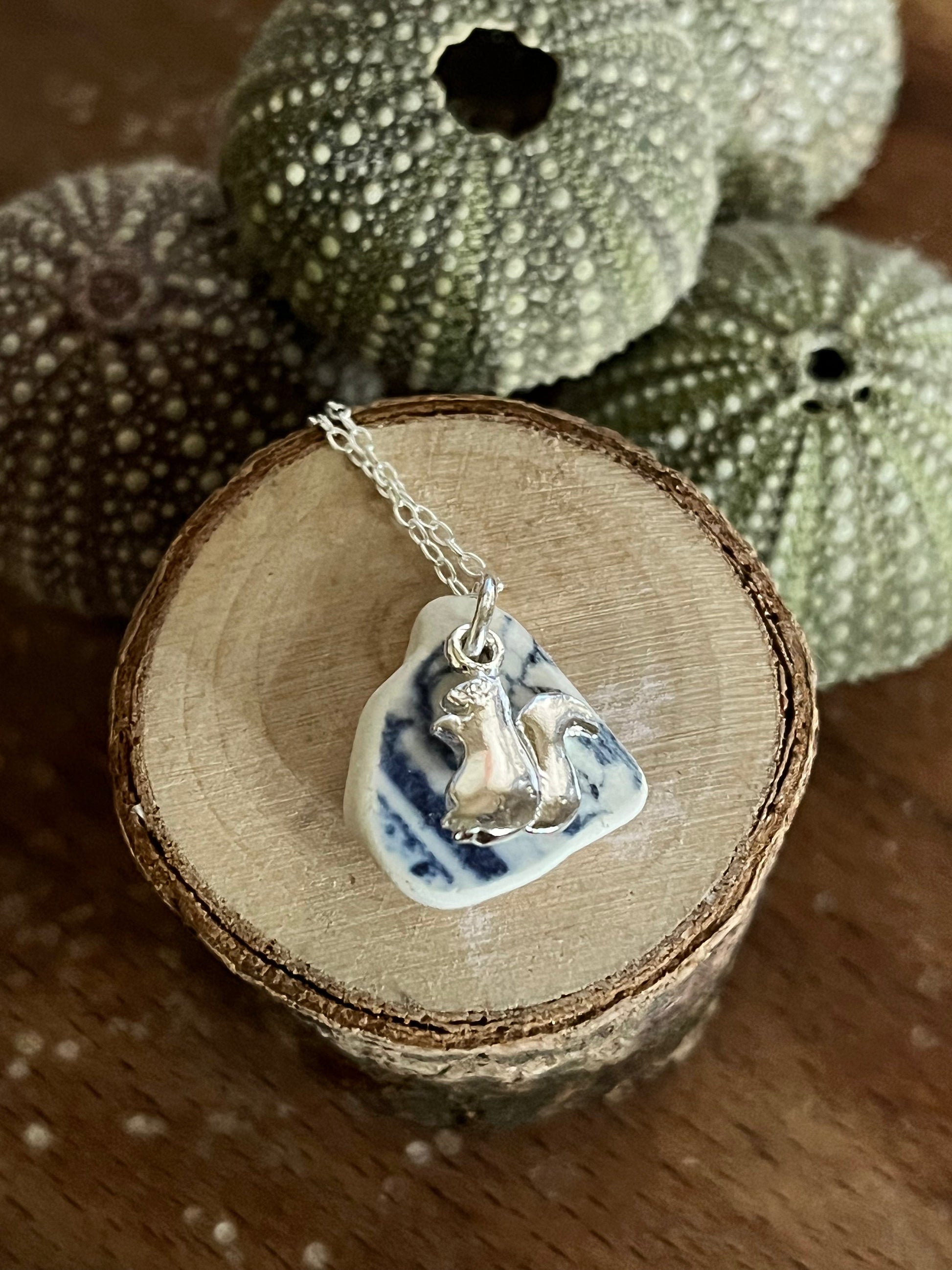 Sterling Silver Squirrel Pendant Necklace