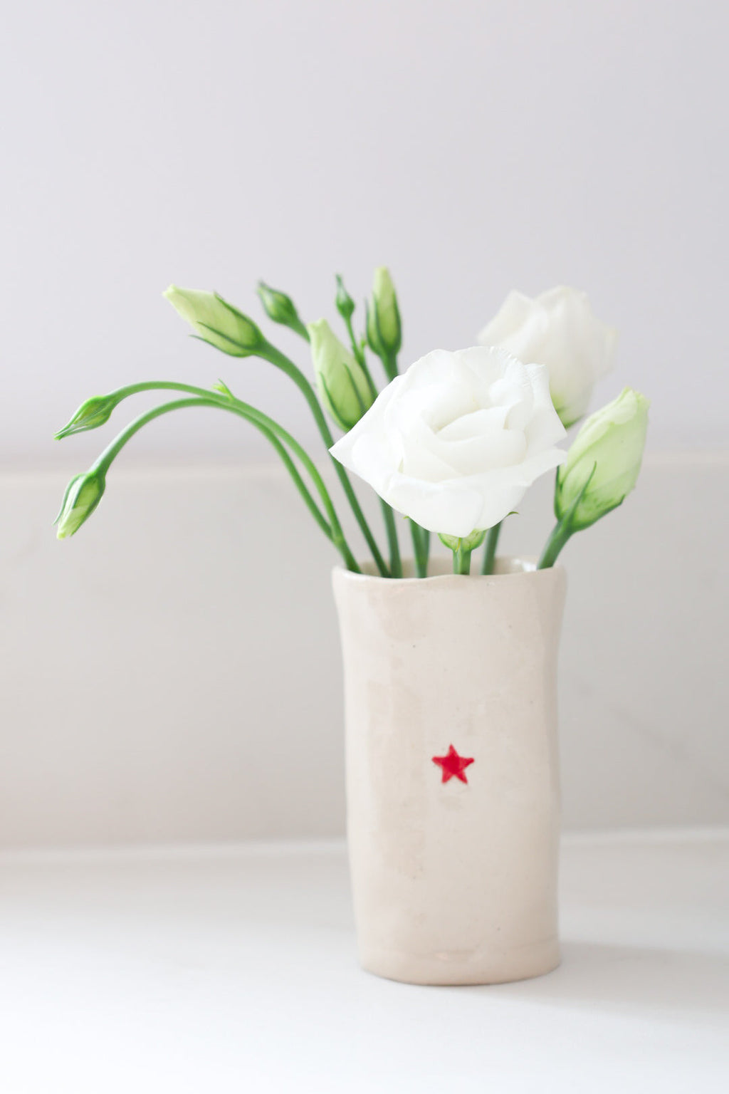 Hearts and Stars Sweetpea Vase