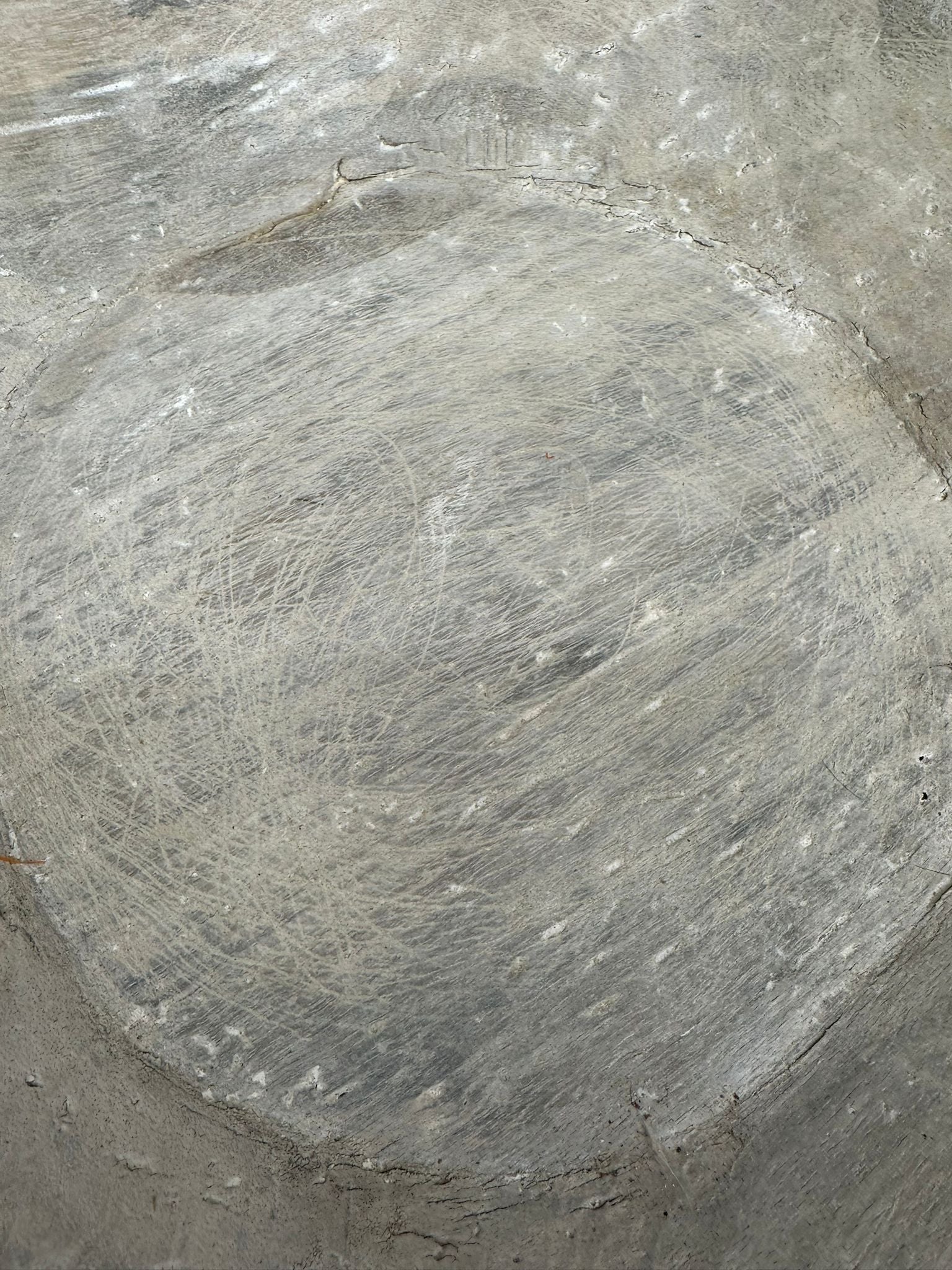 Vintage Bleached Wooden Serving Bowl