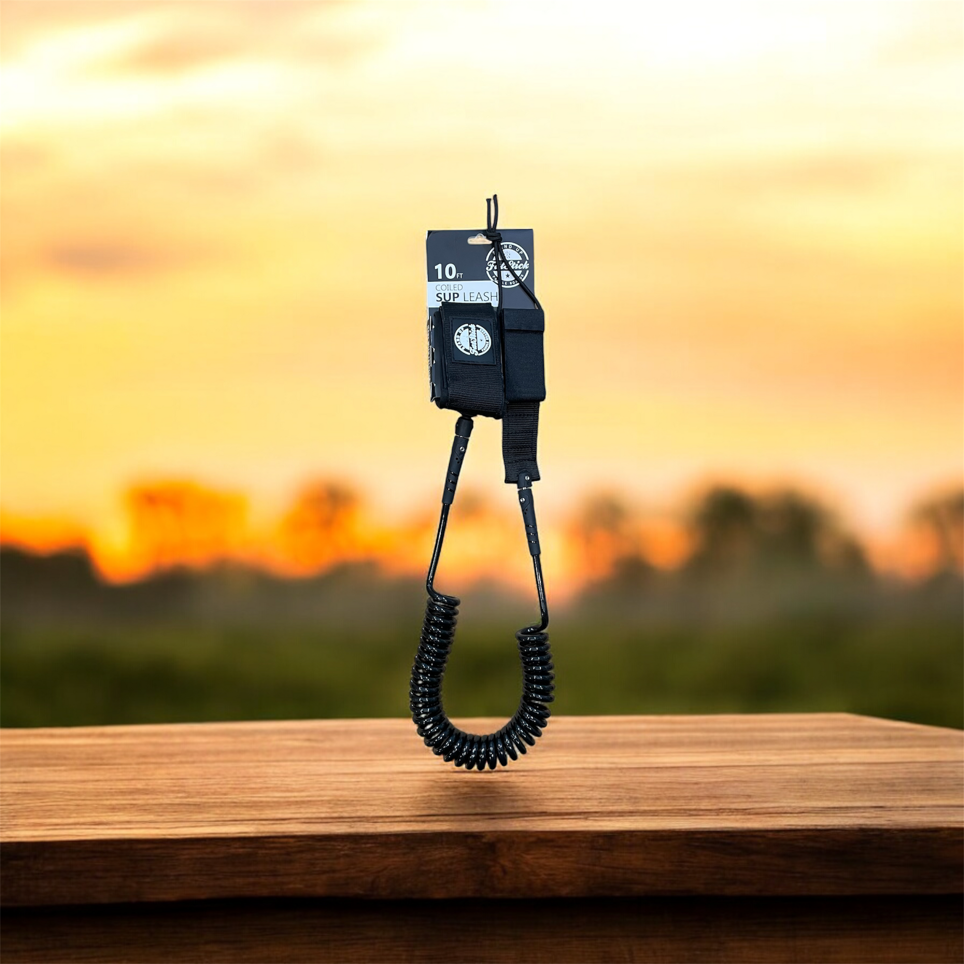 10 Foot Coiled SUP Paddle Board Ankle Leash