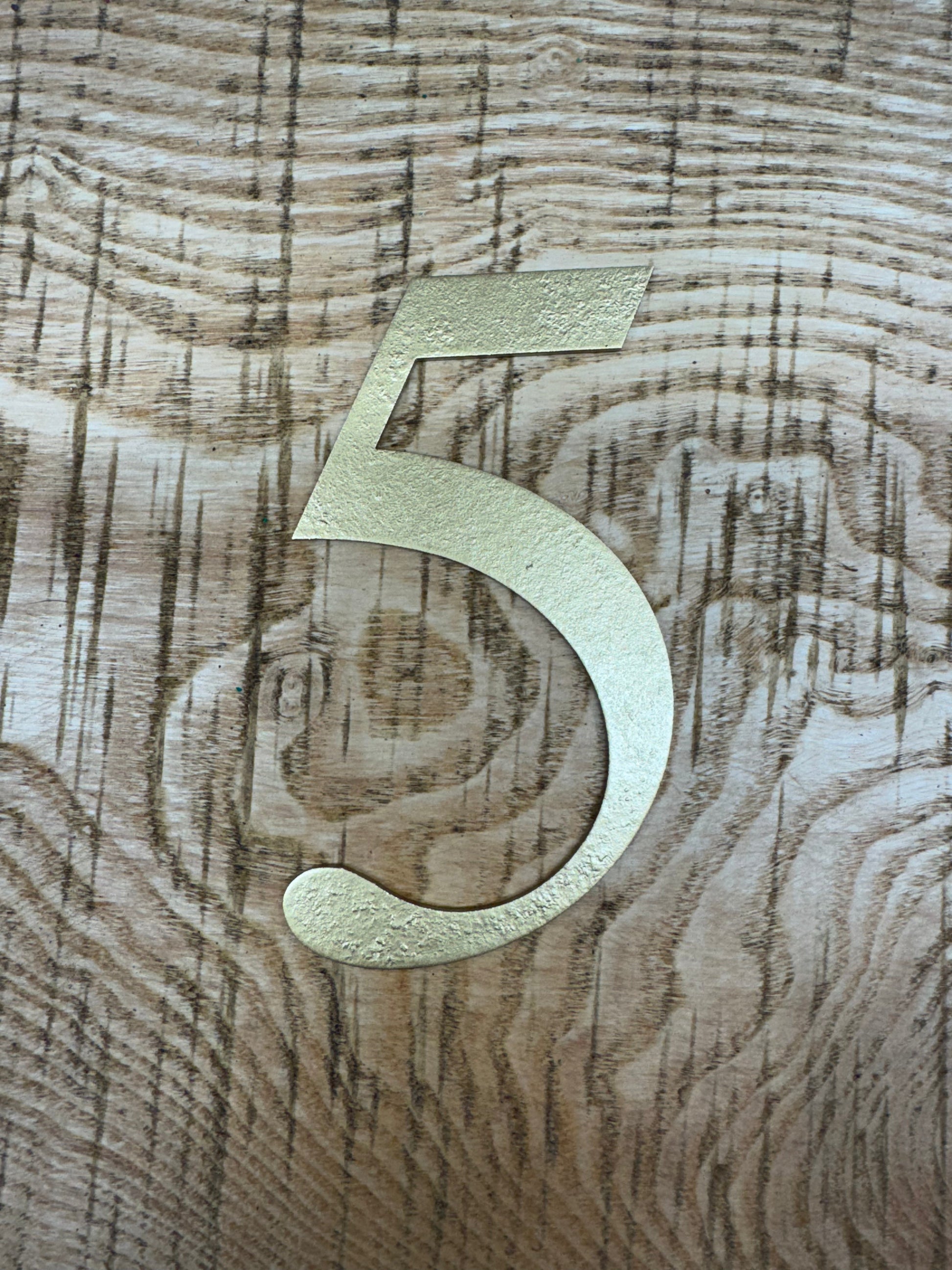 Distressed Gold Metal Letters A-Z 0-9 in 5 inch or 12 inch