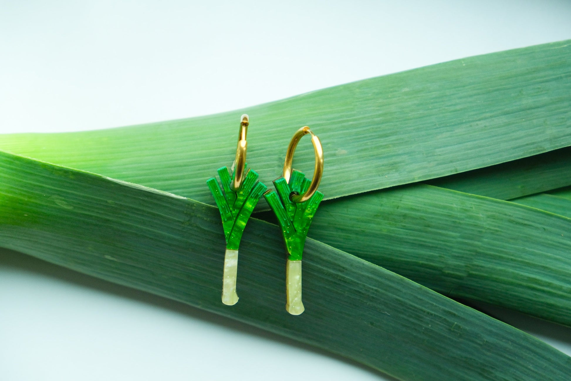 Leek Hoop Earrings