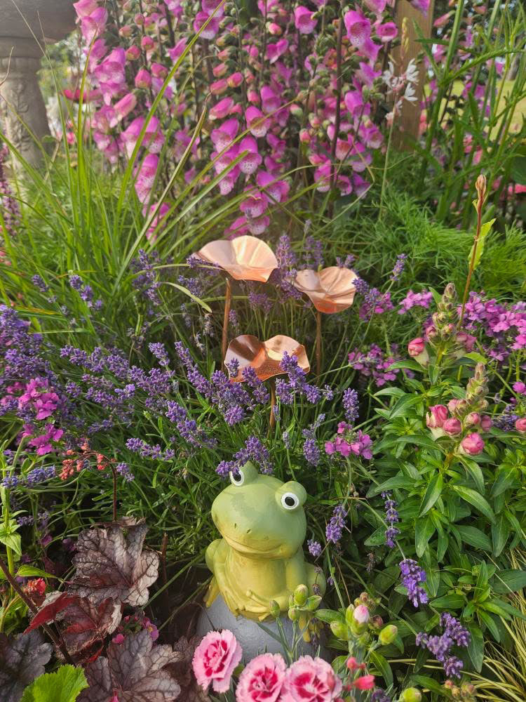 Set of 3 Copper Bee Drinkers