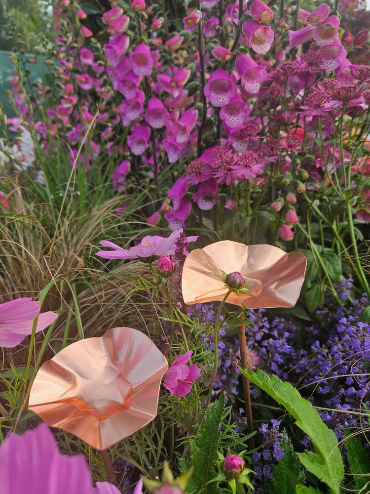 Set of 3 Copper Bee Drinkers