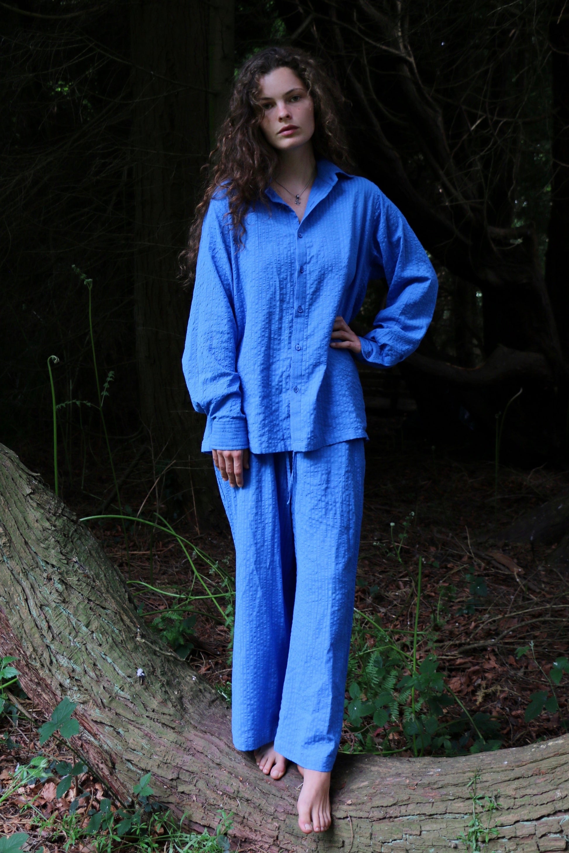 Unisex Calm Oversized Pyjamas in Blue