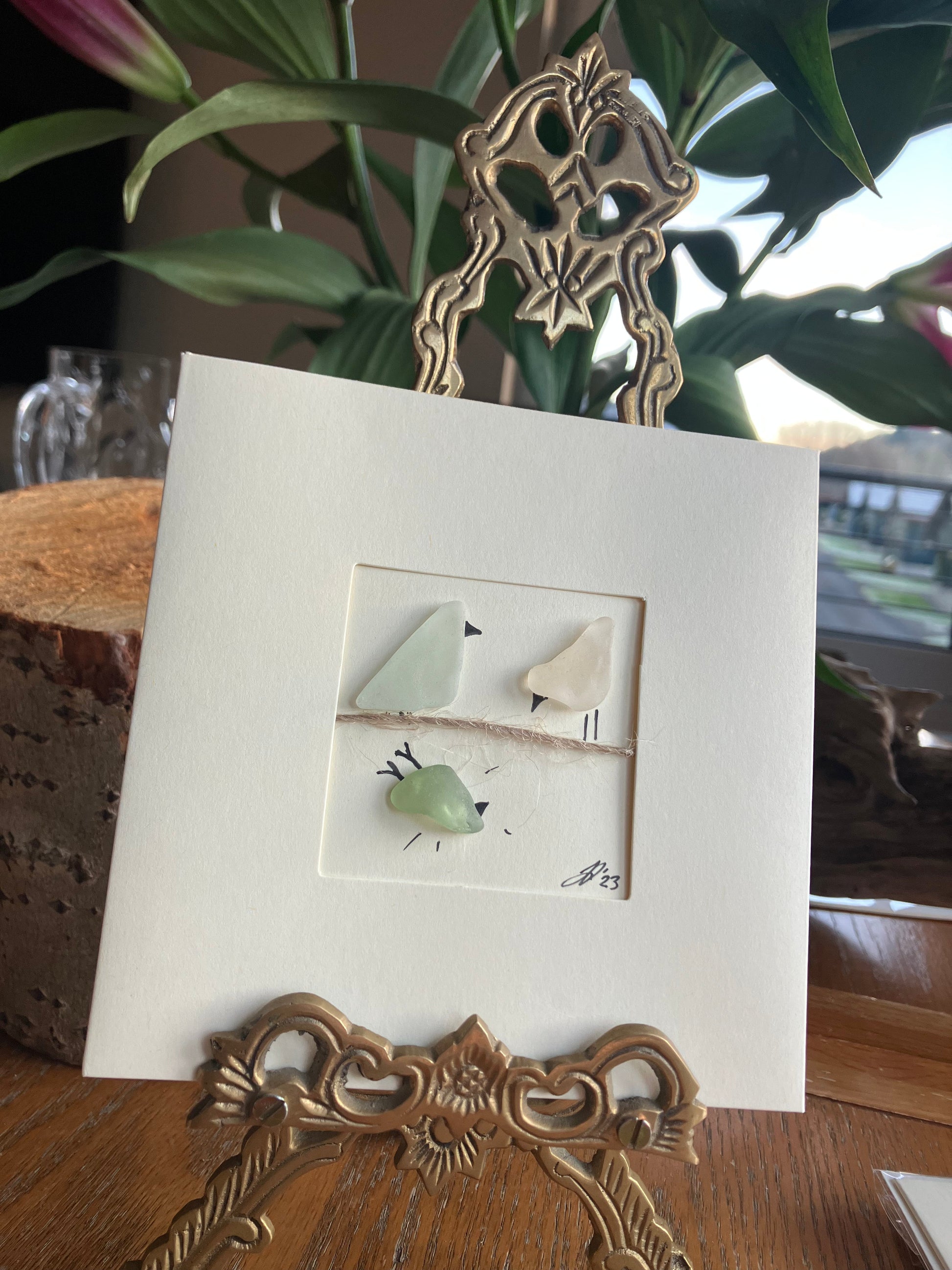 Funny Bird Family Blank Card