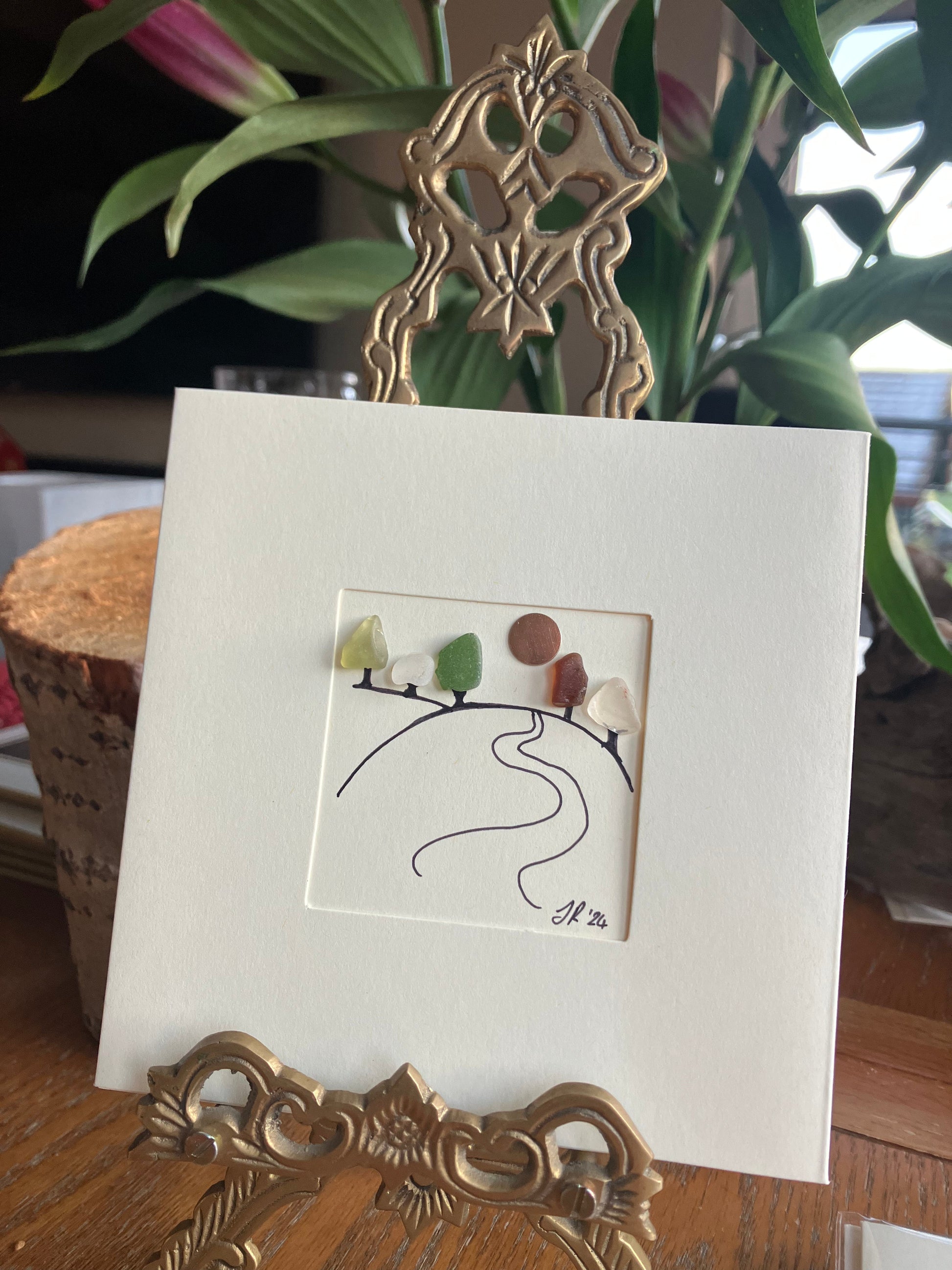 Reflective Trees Blank Card