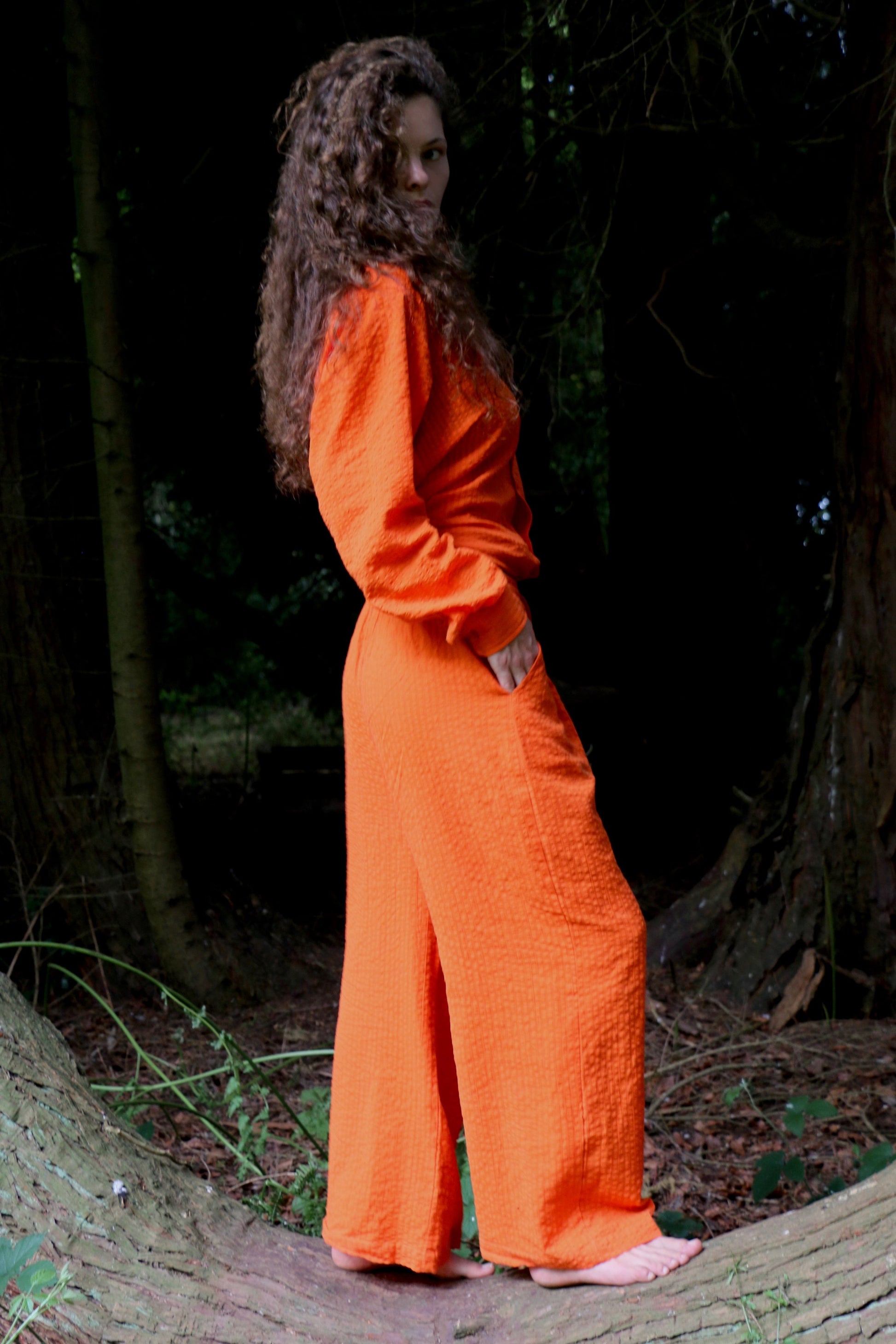 Oversized Pyjamas in Orange