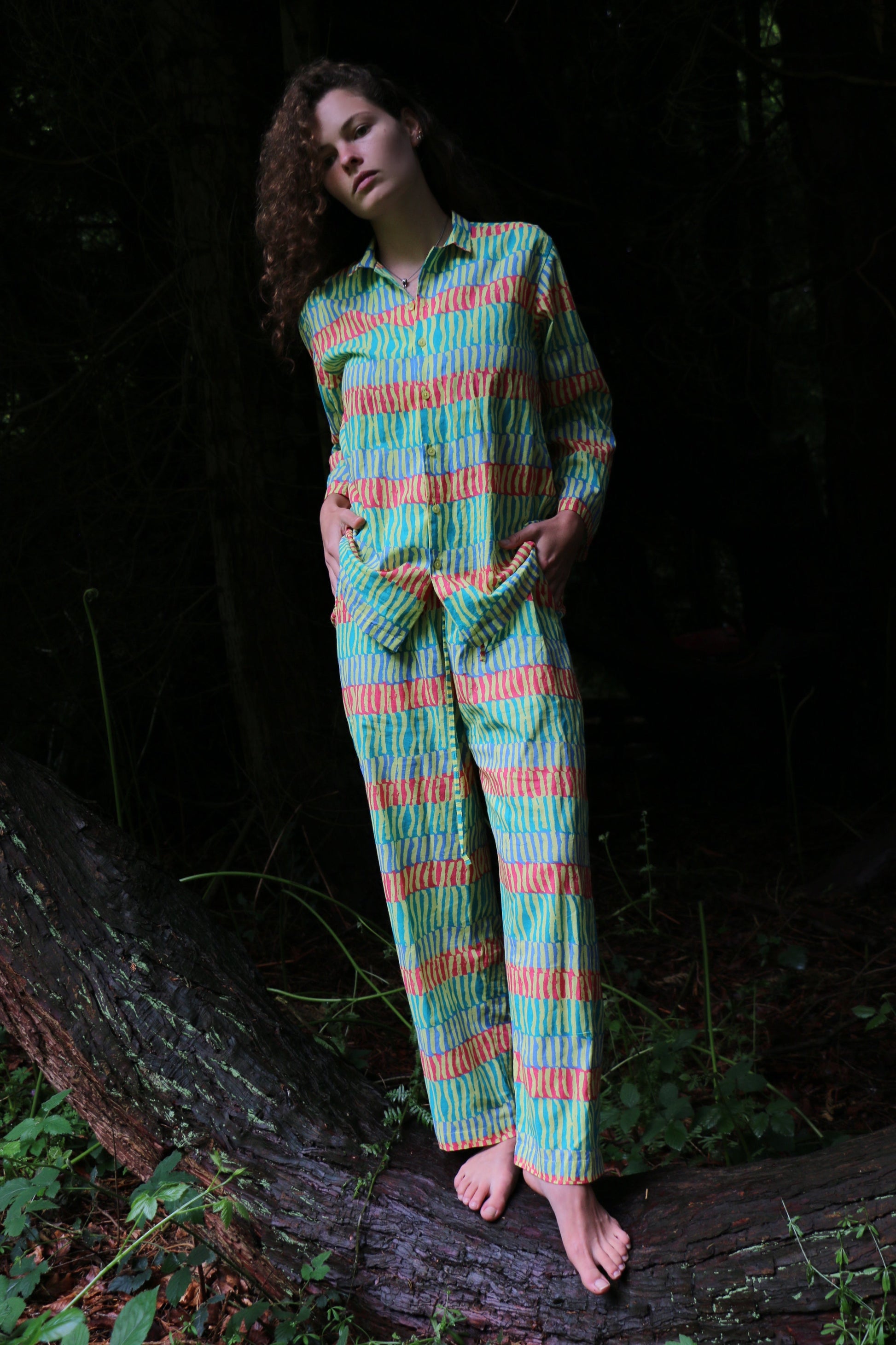 Green Organic Cotton Pyjama Set