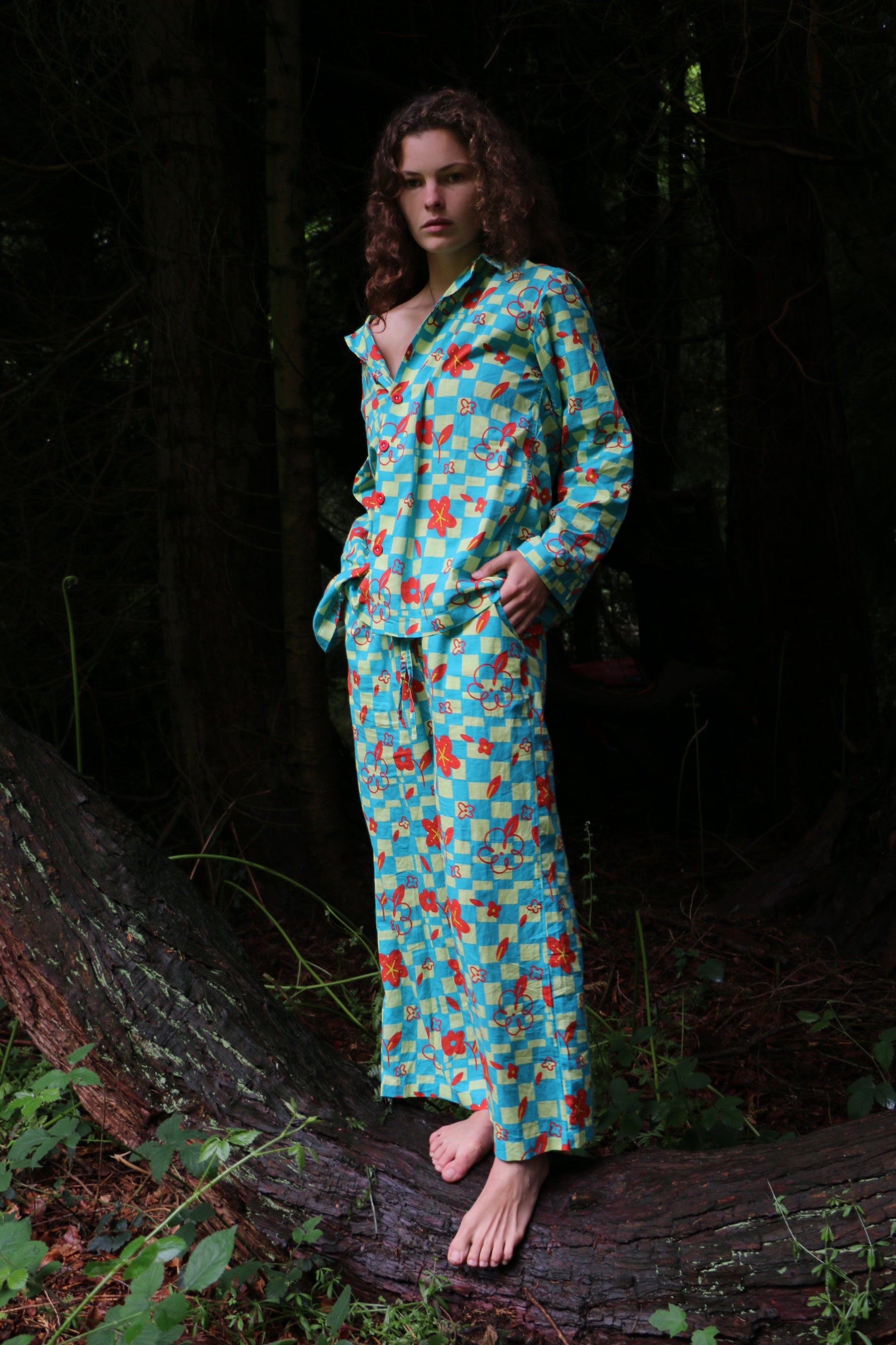 Blue Can Chess Jumbo Pyjamas