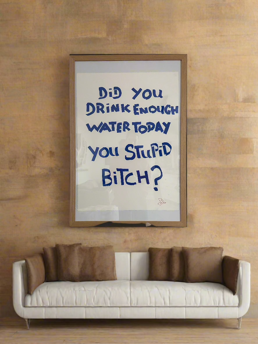 Hydration Reminder Art Print