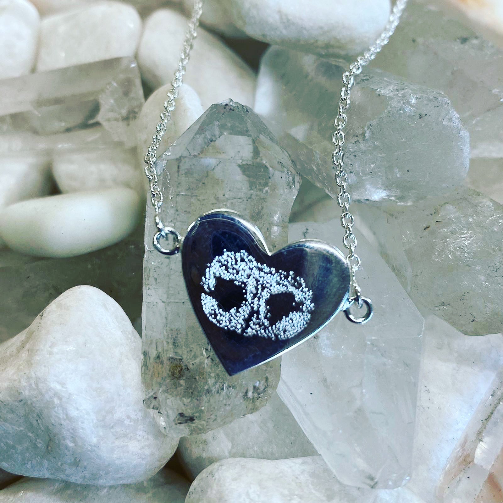 Nose Print Heart Bracelet in Sterling Silver