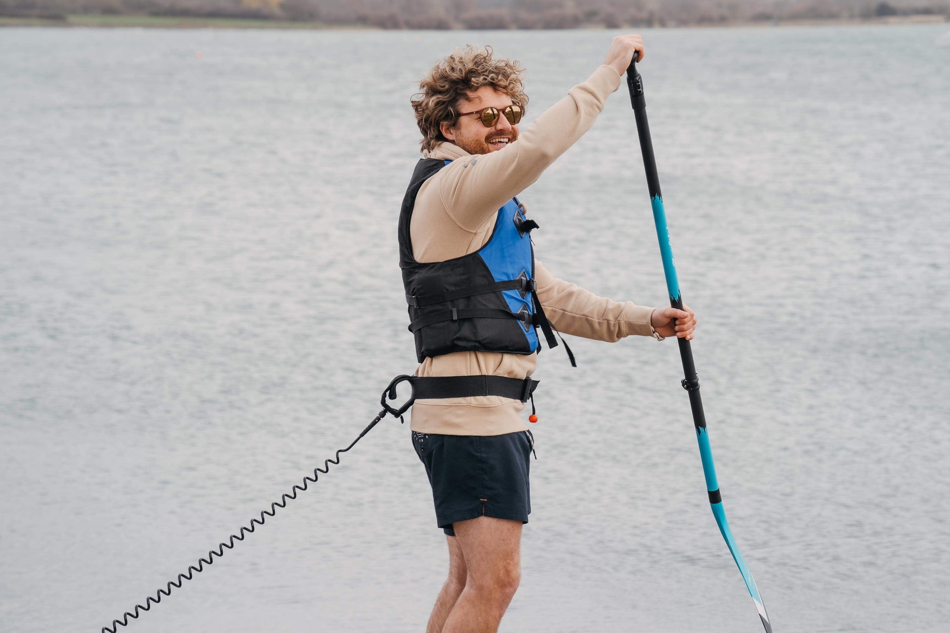 3 Piece Full Carbon Paddle Board Paddle with Free Bag