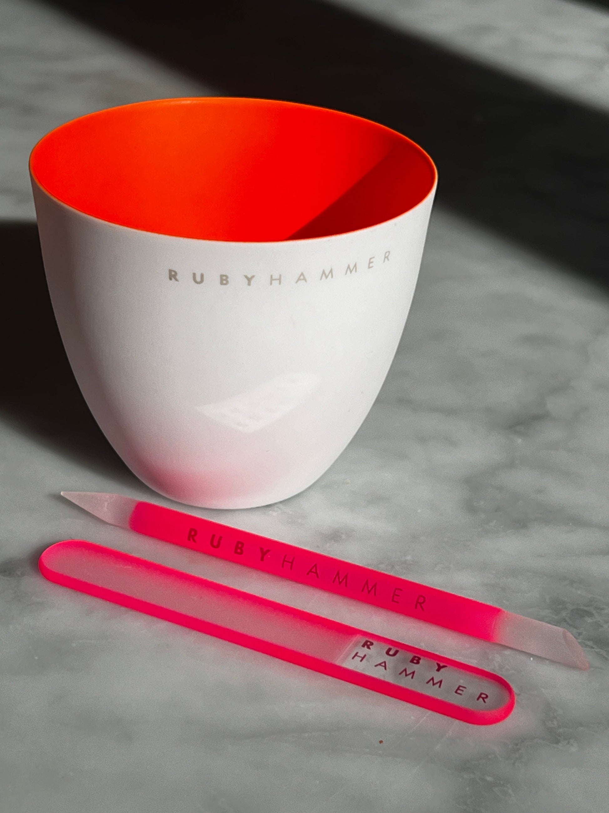 Nail Care Kit with Glass File and Cuticle Pusher