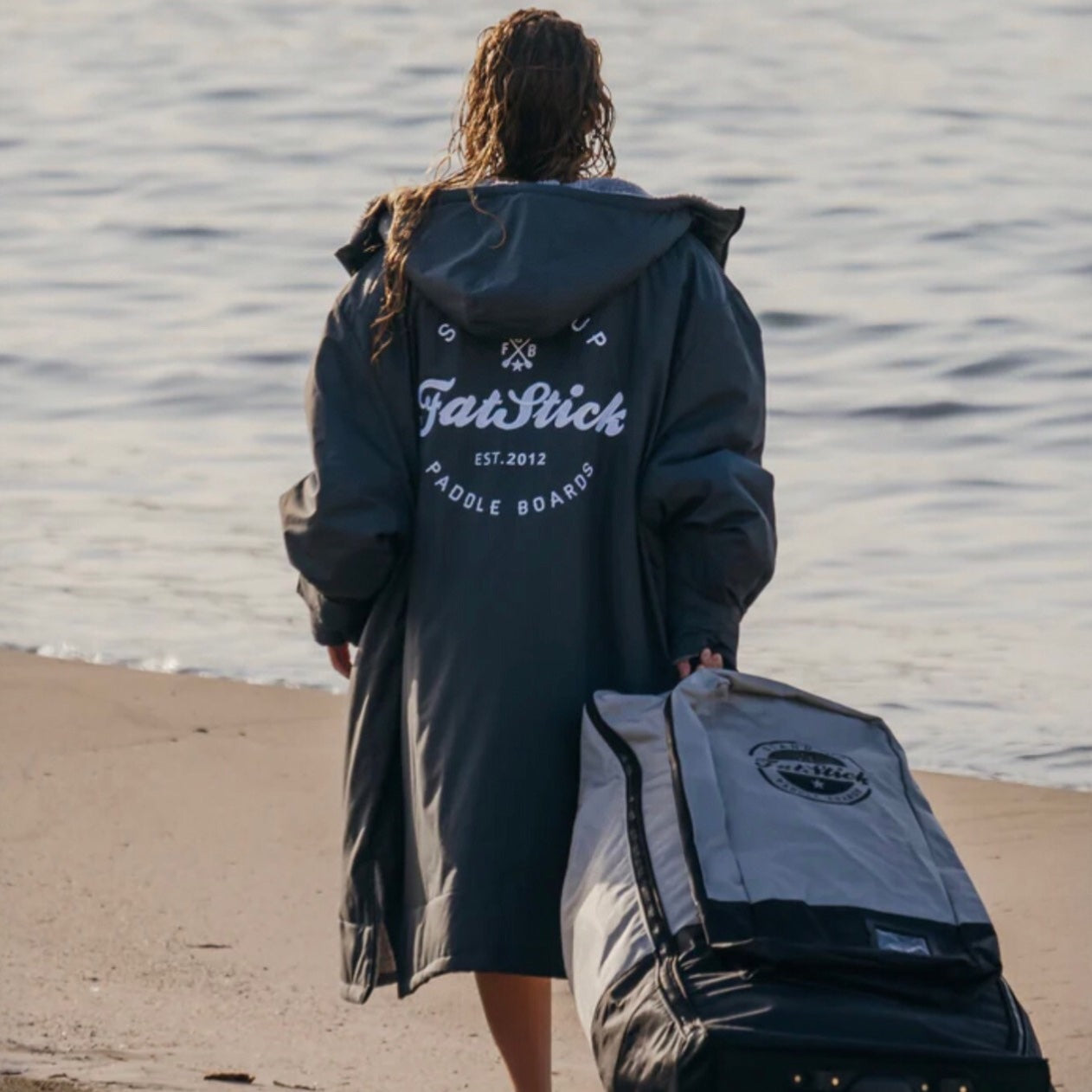 Waterproof Changing Robe with Free Beanie in Recycled Fleece