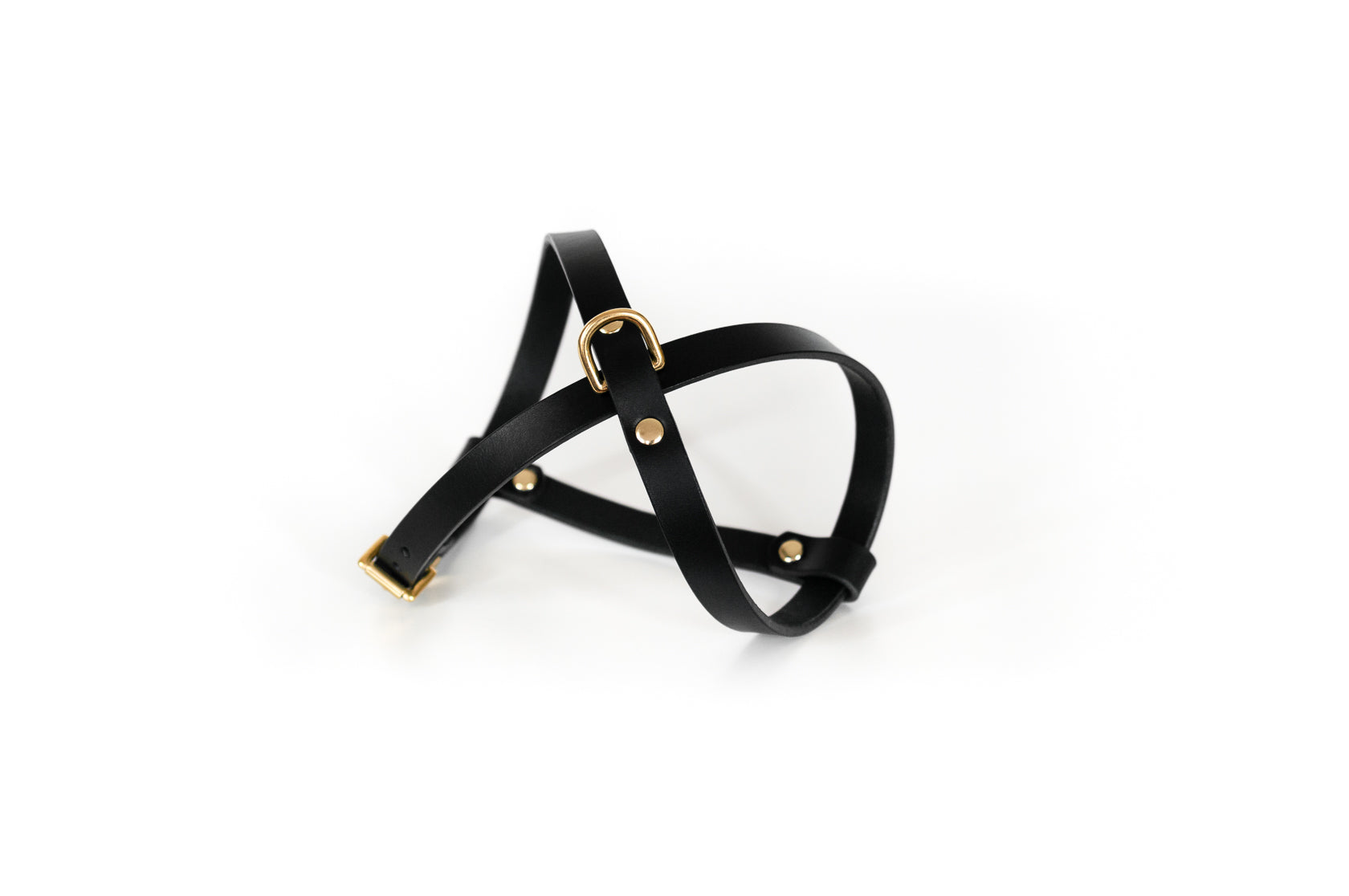 Cross Leather Dog Harness