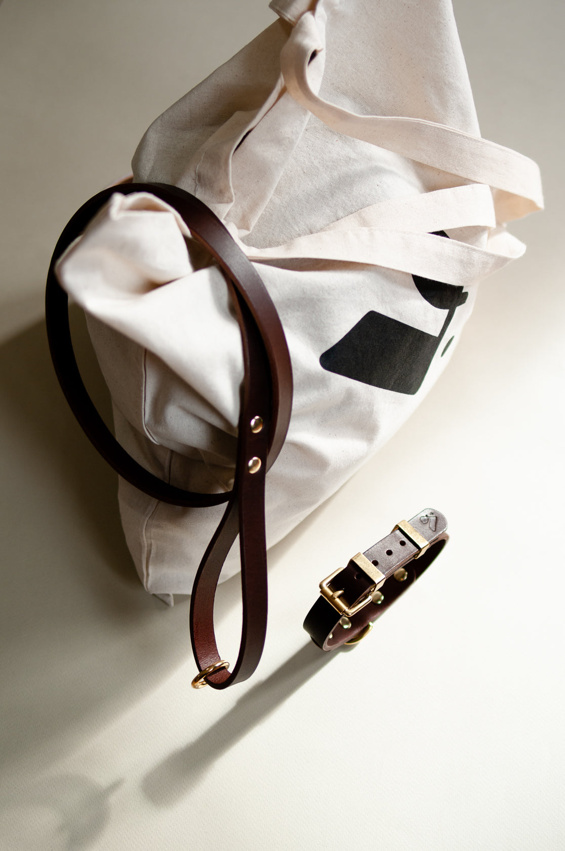 Monotone Leather Collar