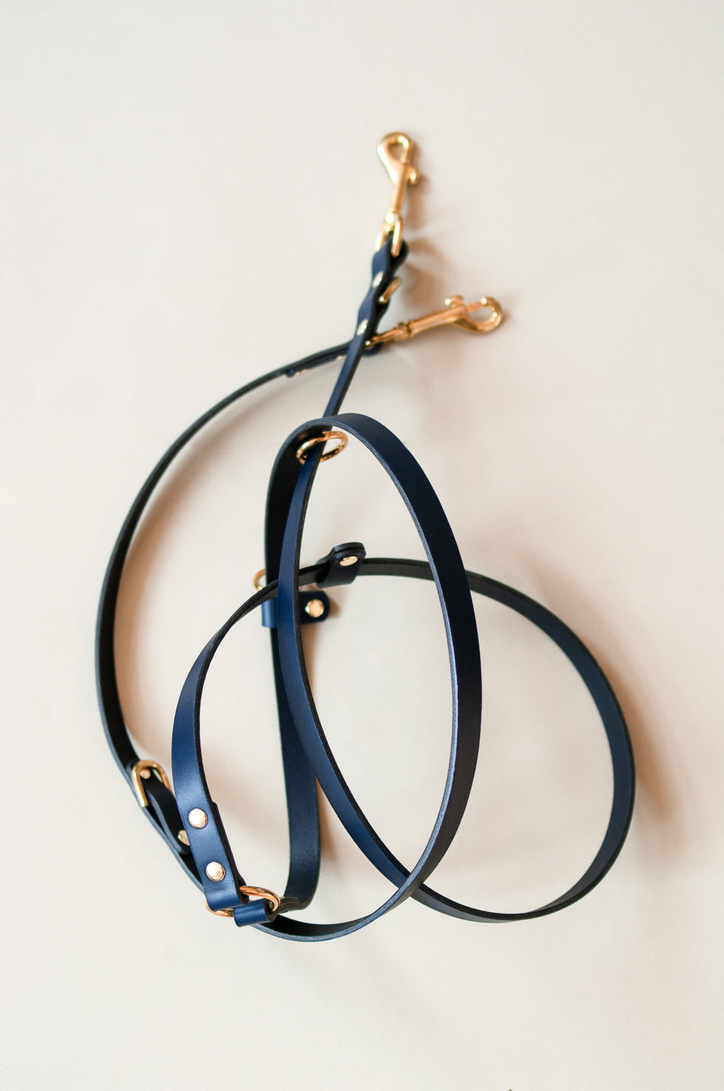 Long Leather Multi Lead for Dogs