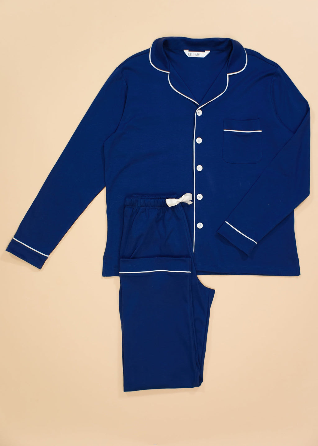 Blue Long Sleeve Pyjama Set