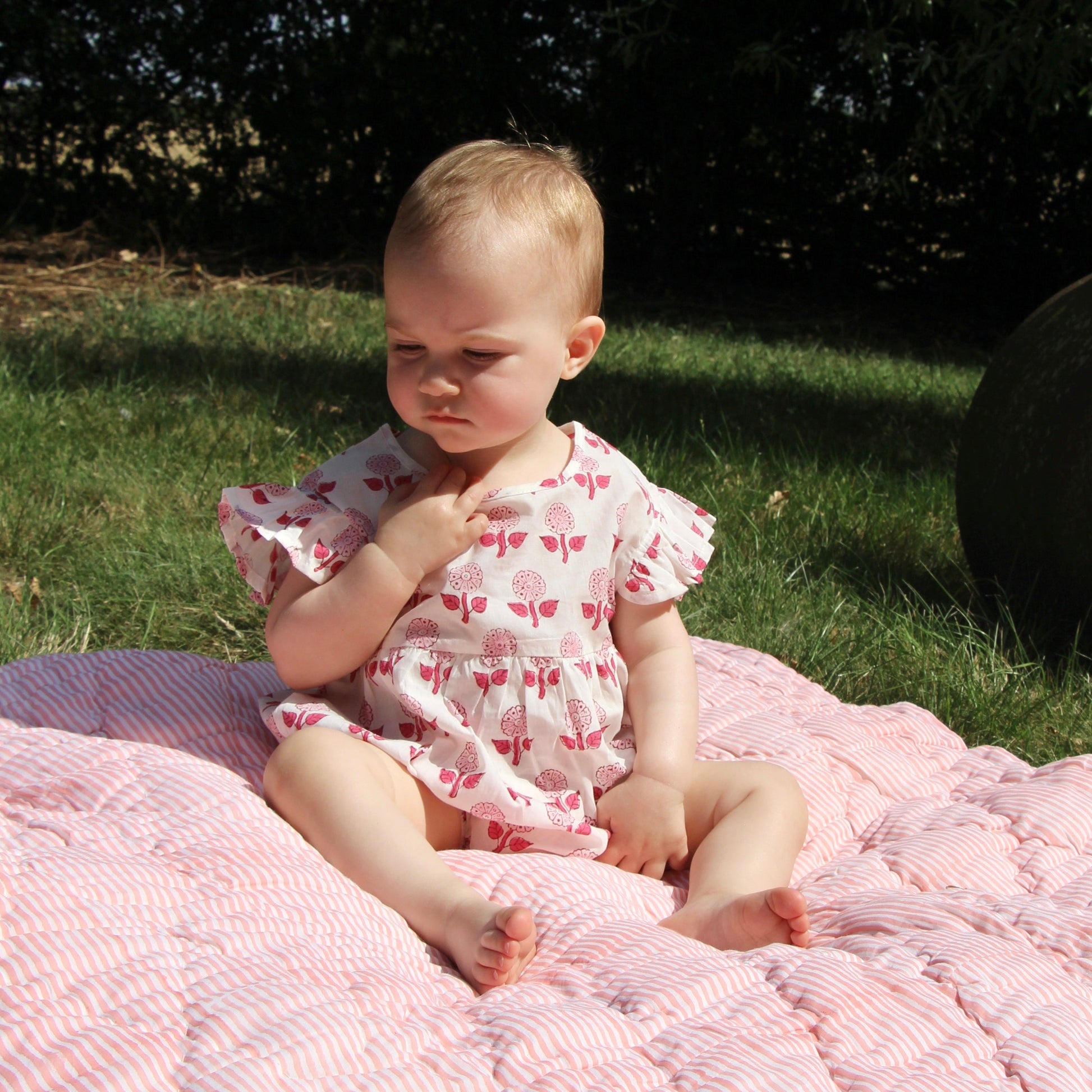 Rose Floral Frilly Bodysuit